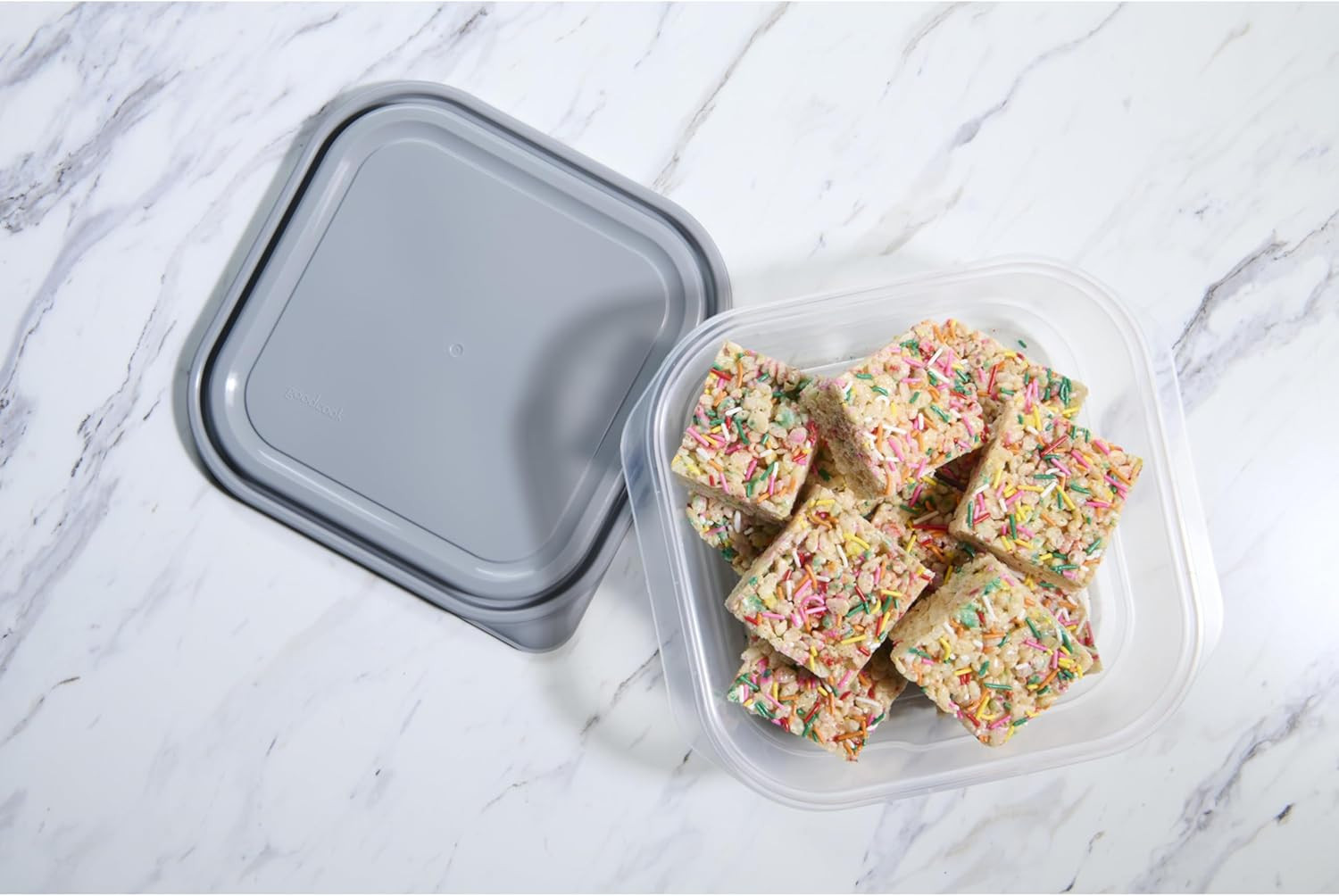 Everyware Extra Large Square Food Storage Container, 2 Pack, BPA Free