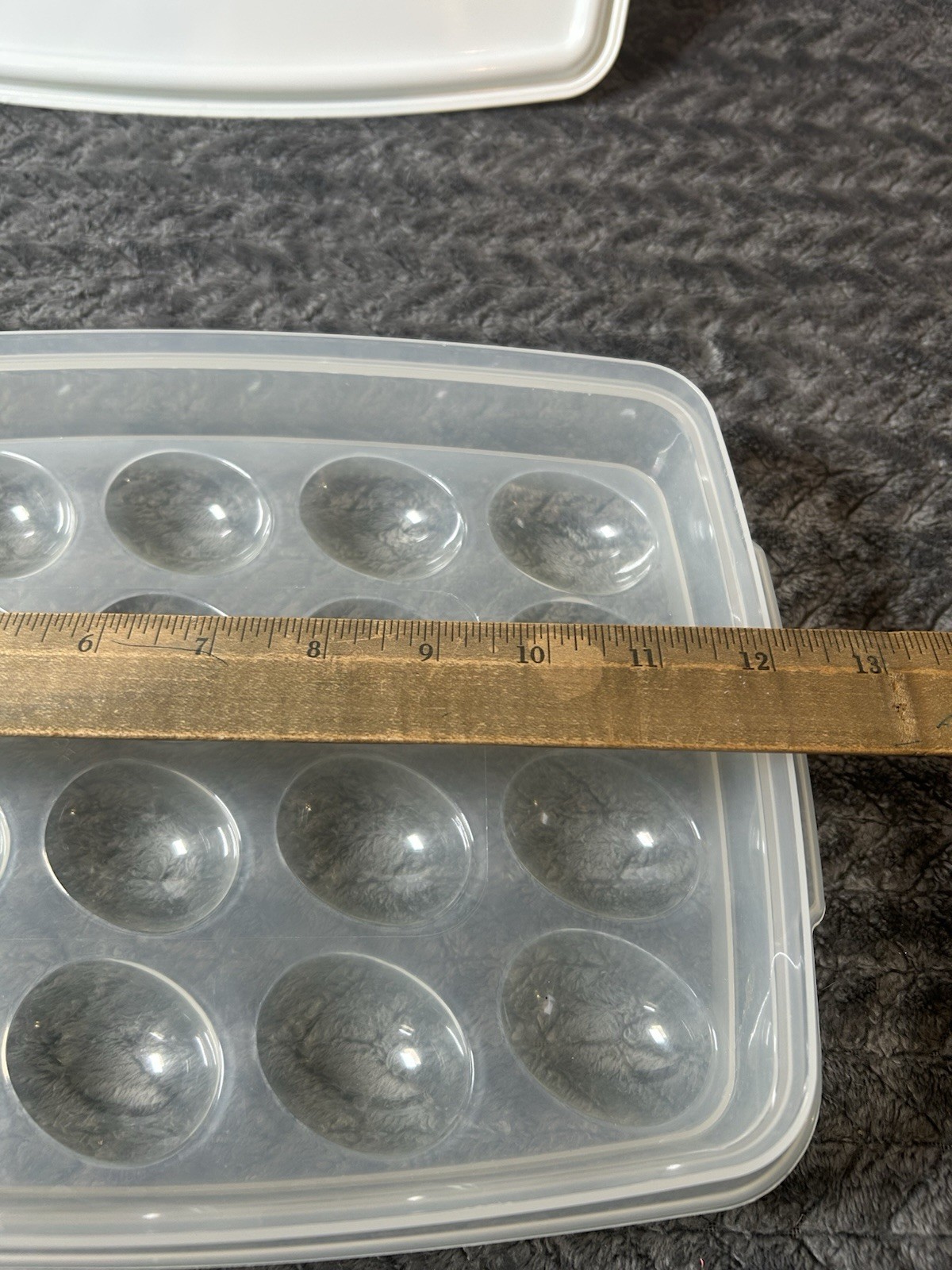 Deviled Egg Keeper Container – Clear with White Lid
