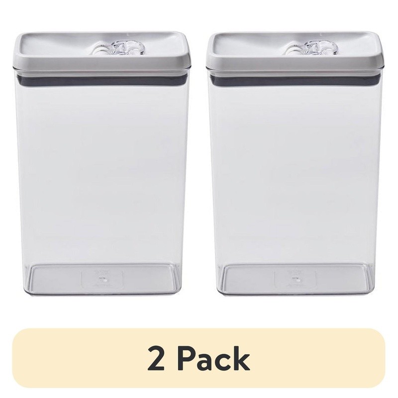Clear BPA Free Food Storage Container Stackable Easy Open Lid 17.3 Cup New
