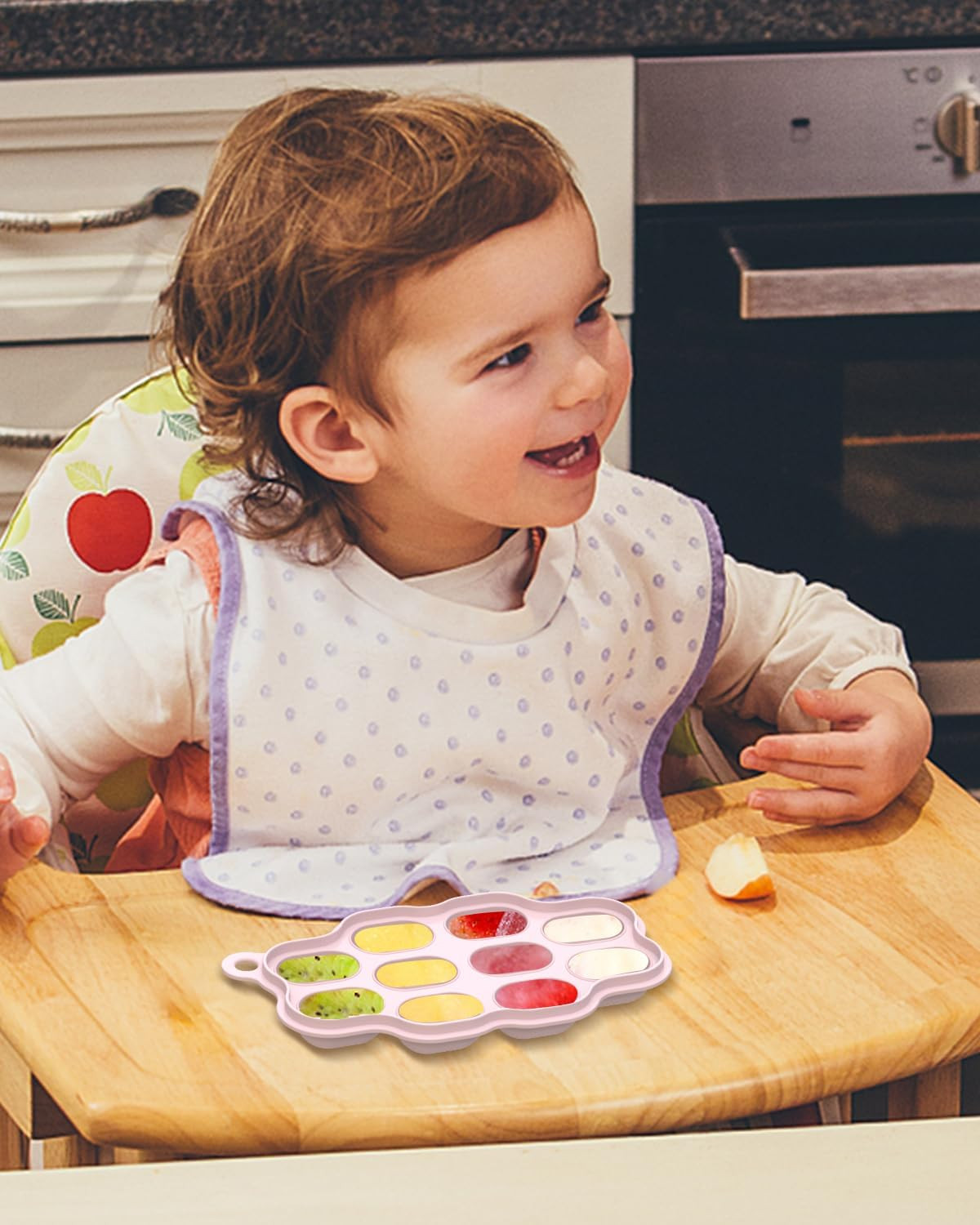 Baby Food Freezer Trays with Lids (2 Pack), Silicone Nibble Freezer Tray, Bre…