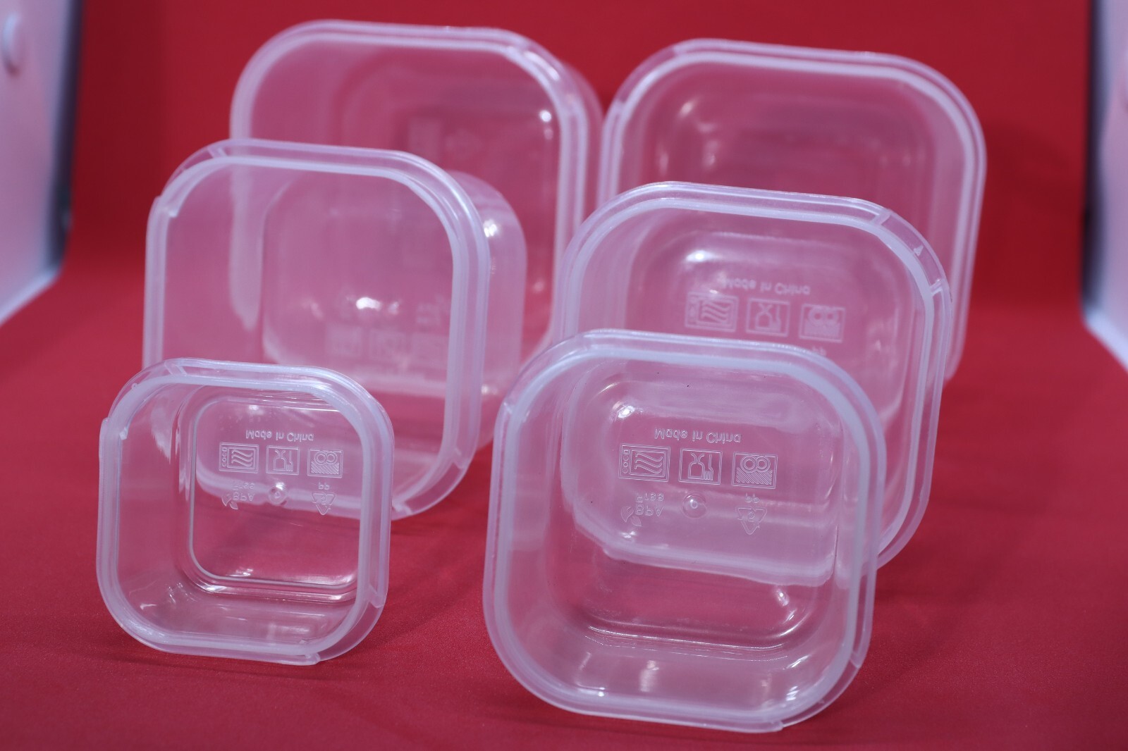 6 Piece Meal Prep Haven Portion Control Clear Black Lid Container Kit with Guide