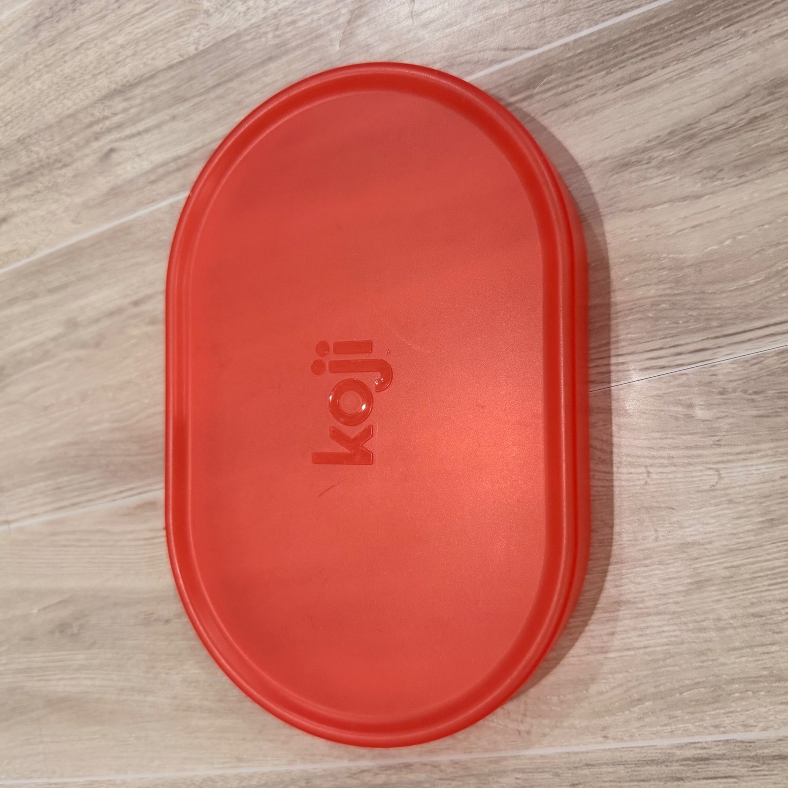 Koji Red Oval Replacement Lid Food Storage Container Plastic 6.5″x4.5″ Inch