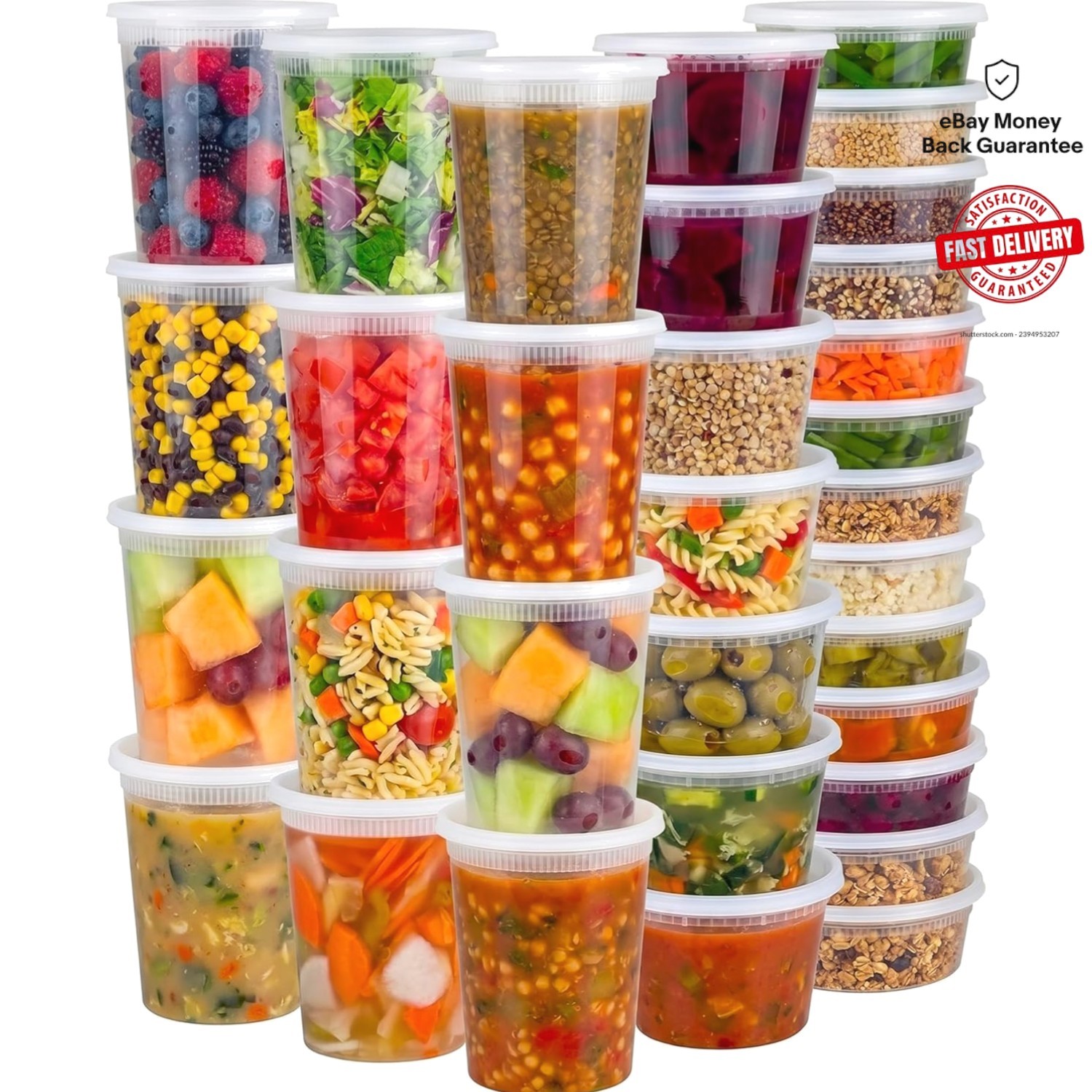 Stackable Deli Containers – 48 Durable BPA-Free Storage Solutions for Meal Prep
