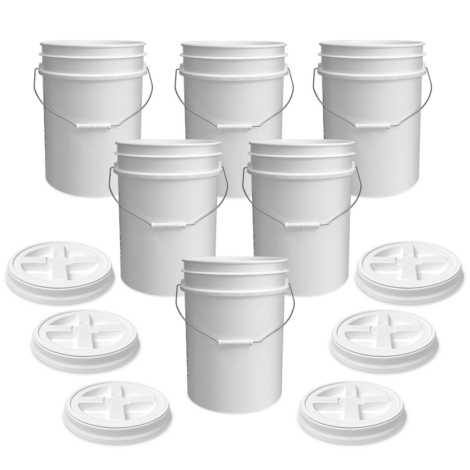 ePackageSupply 5 Gallon Bucket – Food Grade Bucket with Airtight Gamma Seal S…
