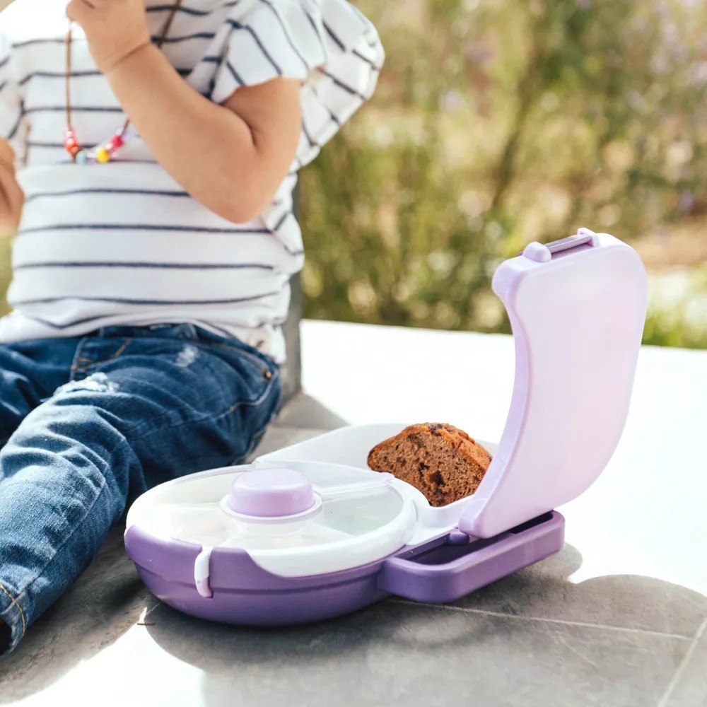GoBe 2-in-1 Lunchbox With Original Snack Spinner | Purple 8603PU