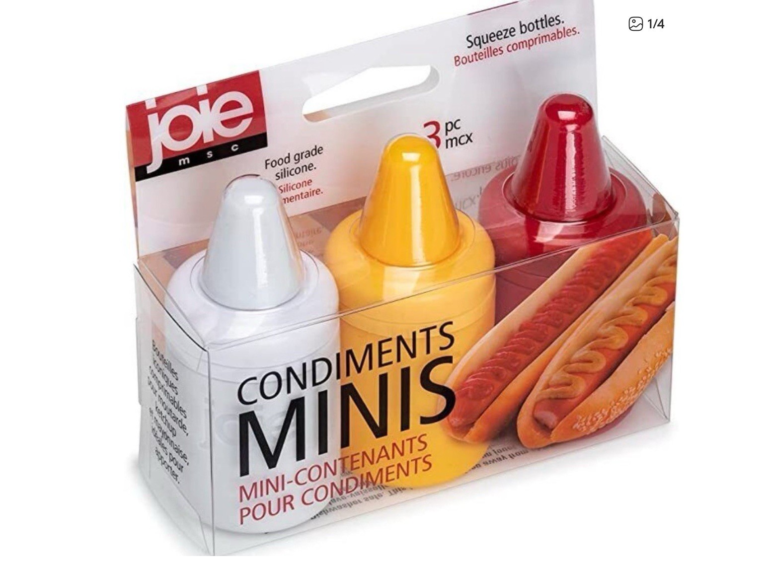 Joie MSC – Mini Condiments On The Go Containers – Set of 3