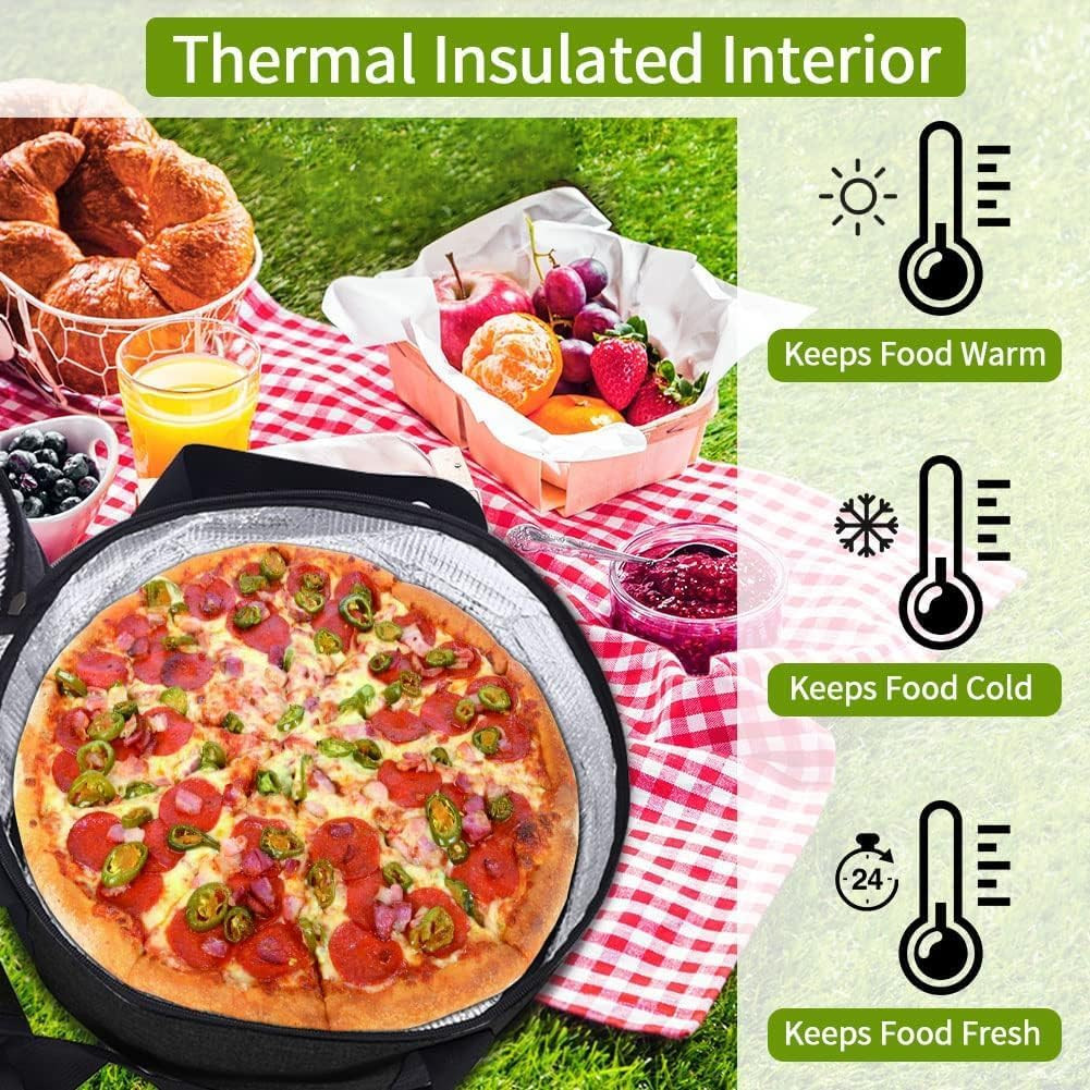 Insulated Double Decker Casserole Carrier – Hot or Cold Food, Pie & Salad Bowl H