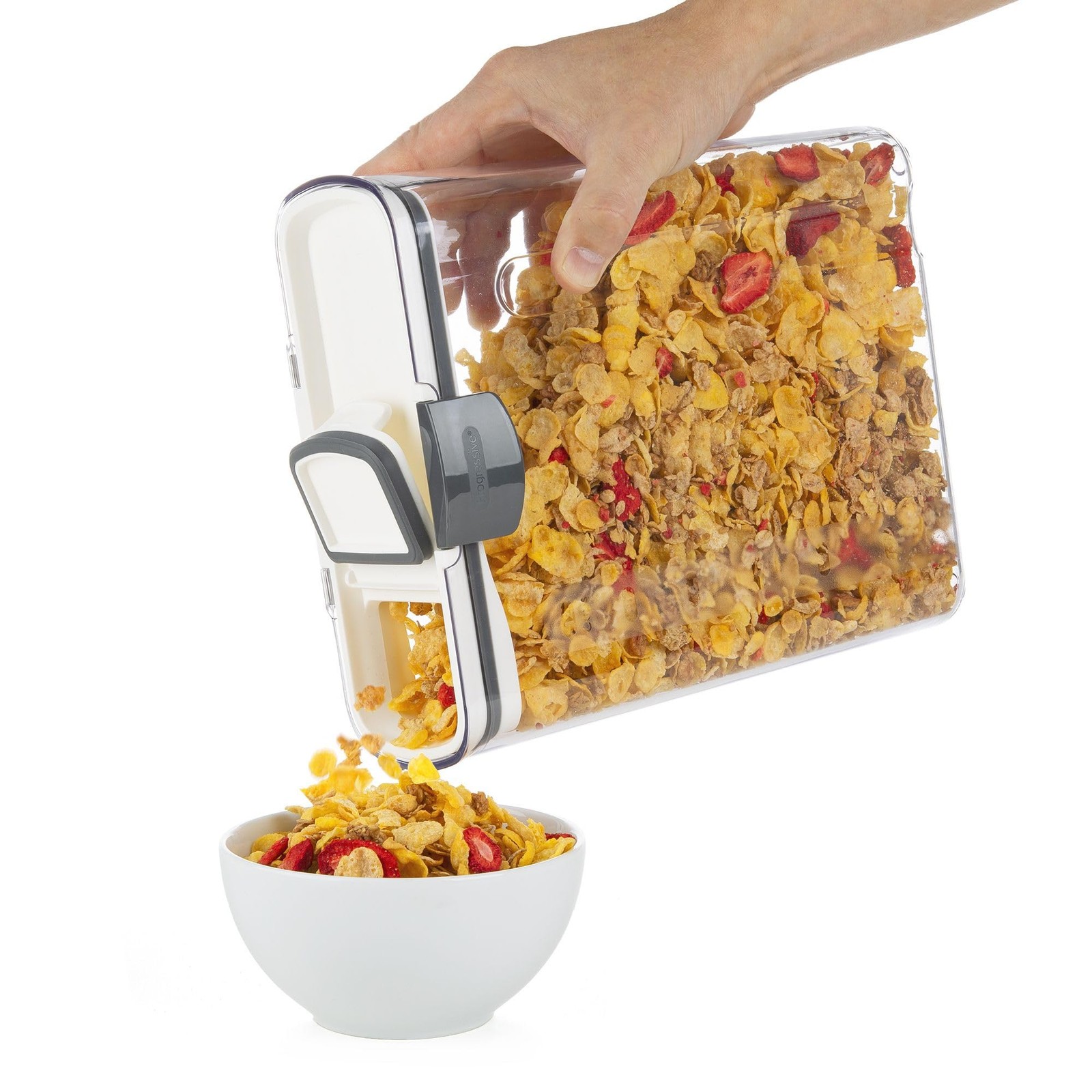Cereal Keeper, 3-Quart, Airtight Seal, BPA-Free Plastic Storage Container