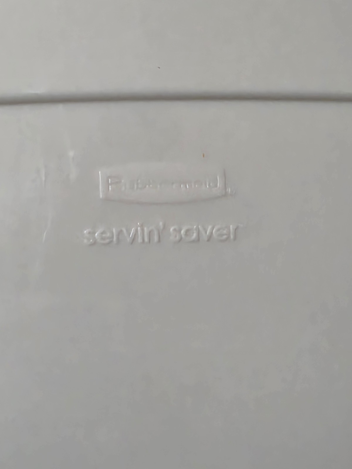 Vintage Rubbermaid Servin Saver #7 Rectangle 17 Cup Container Sheer w/Almond Lid