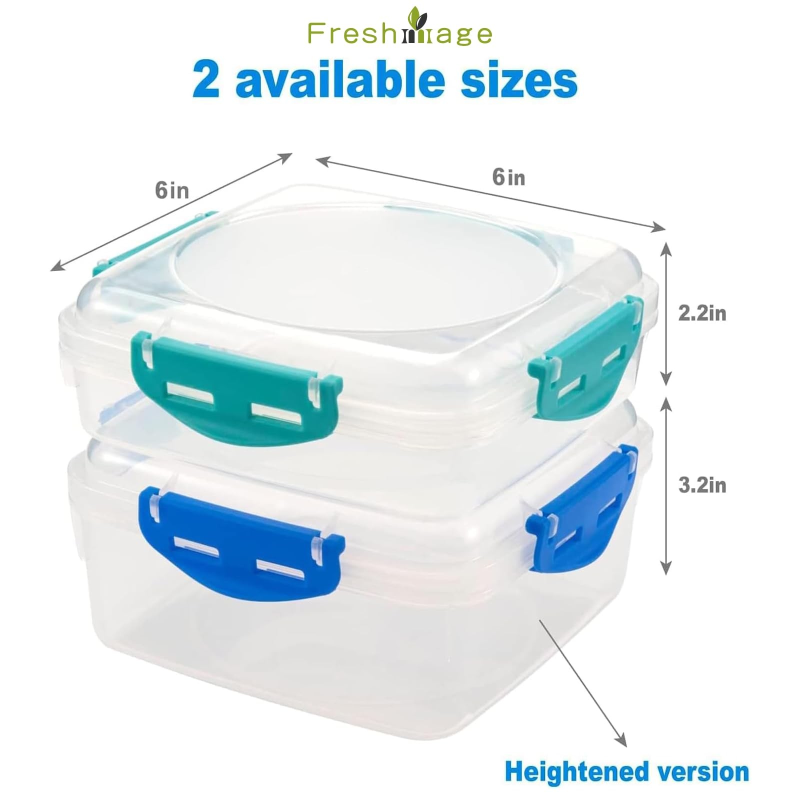 4 PCS Sandwich Containers – 100% Airtight & BPA-& Microwave & Dishwasher Safe…