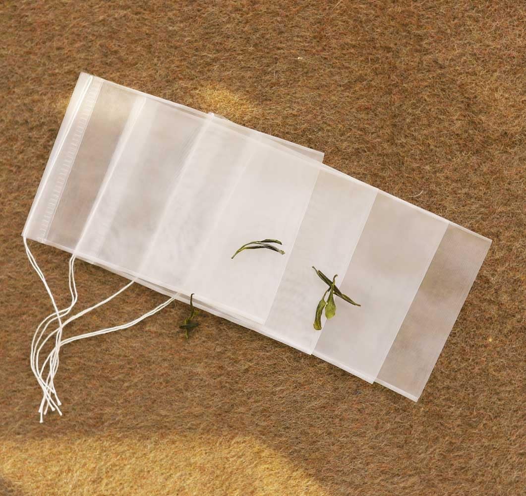 VOFSBSFE 50 Pcs Disposable Tea Filter Bags for Loose Tea, Herbs, 50pcs, White