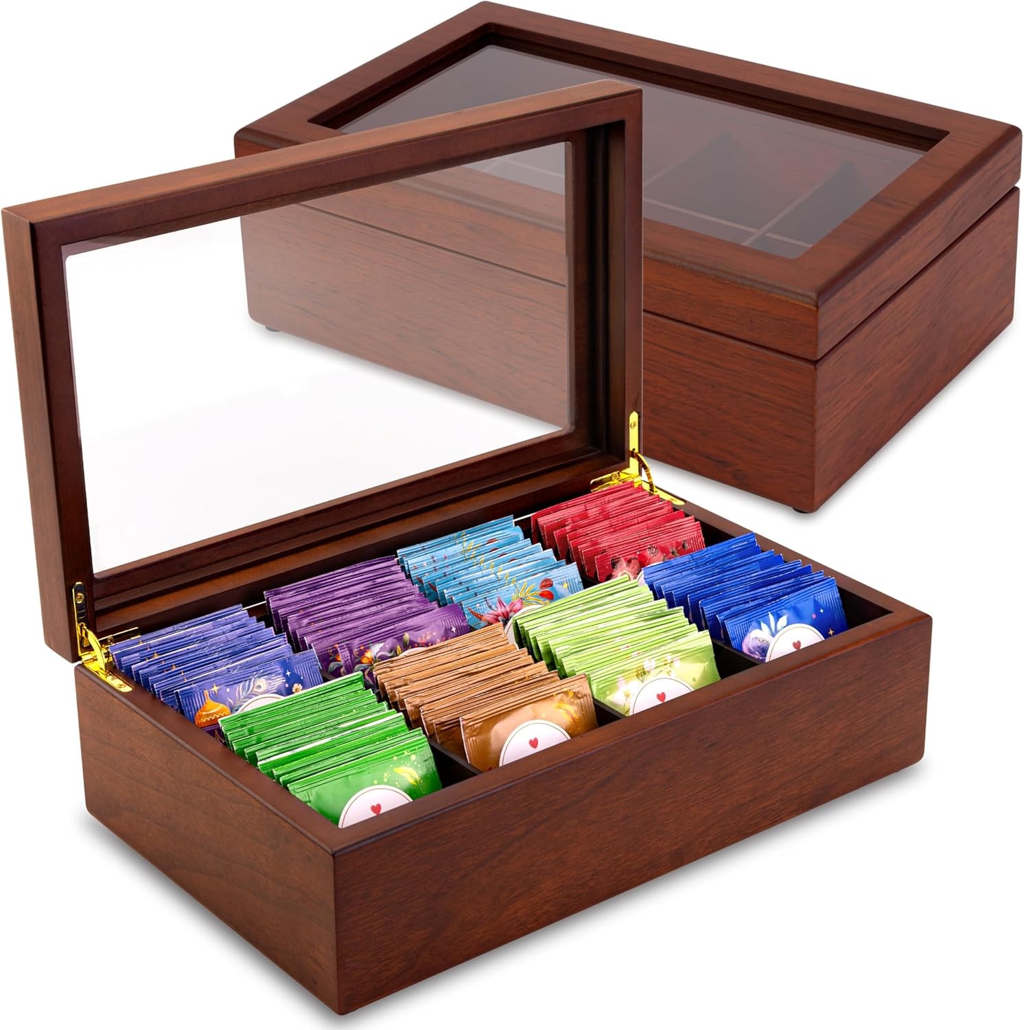 Tea Box – Luxury Wooden Tea Bag Organizer from The Apace Premier Collection – 8