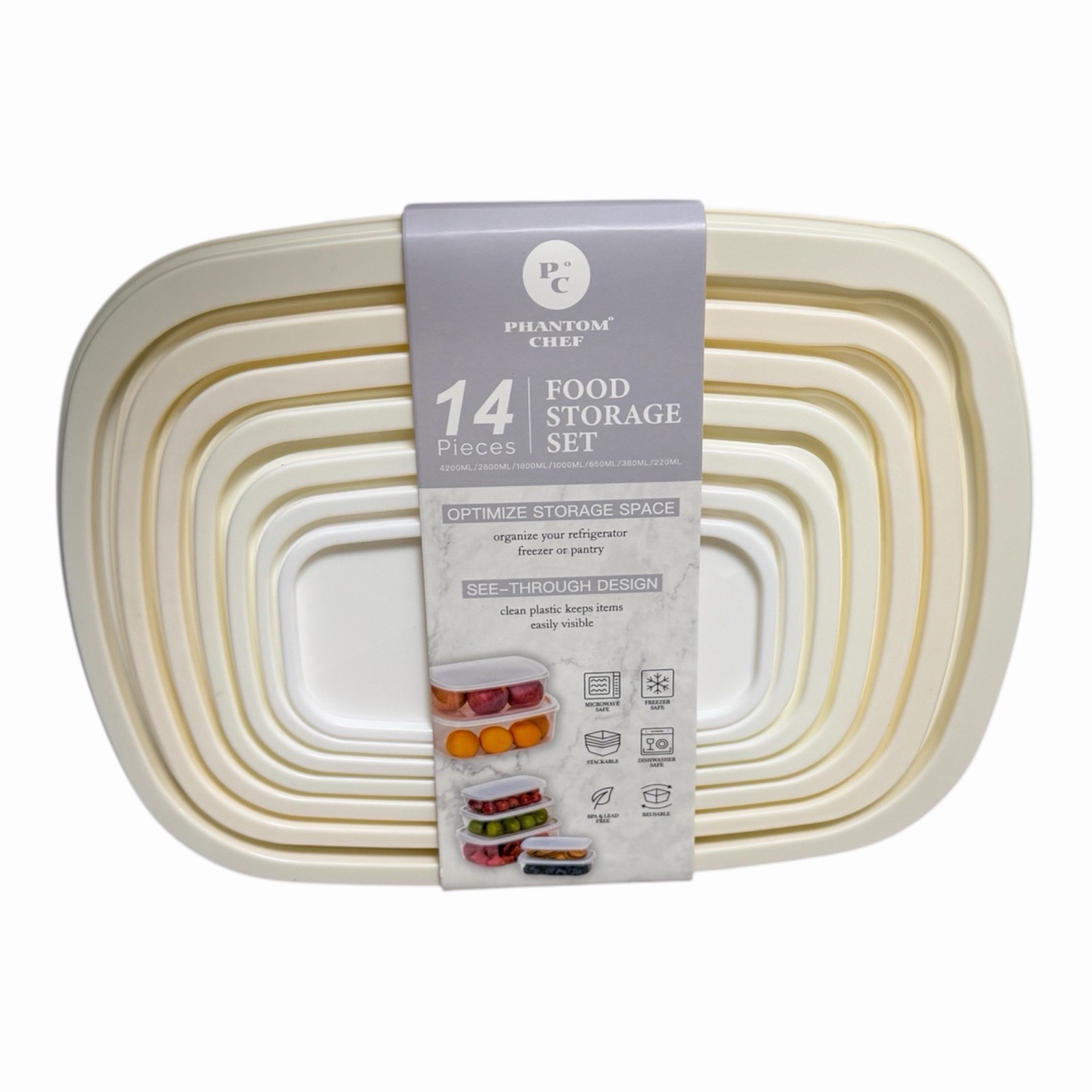 14 pieces food storage set