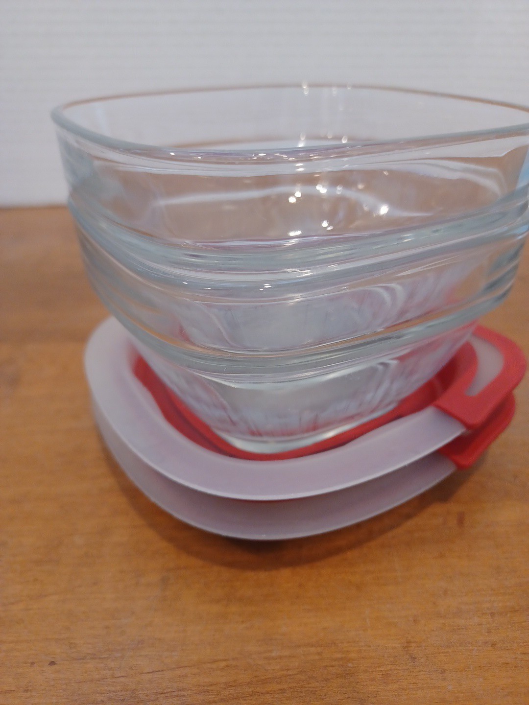 Rubbermaid Glass Storage Container 1 Cup Red Lid 7N68 Discontinued Easy Find Lid