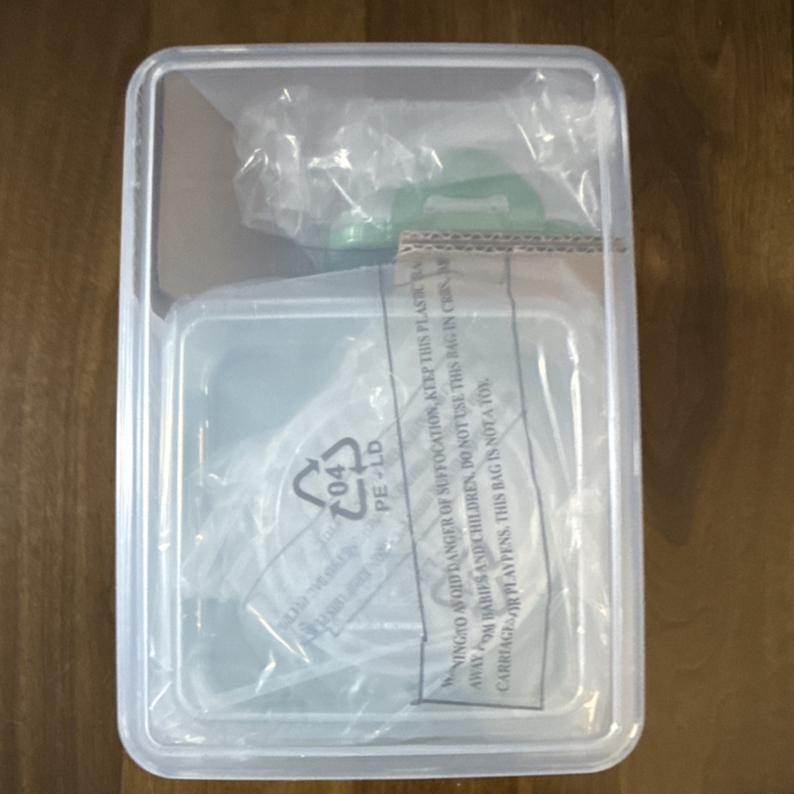 Lock & Lock 8pc Square Round Rectangle Plastic Storage Set Clear Green Snap Lid