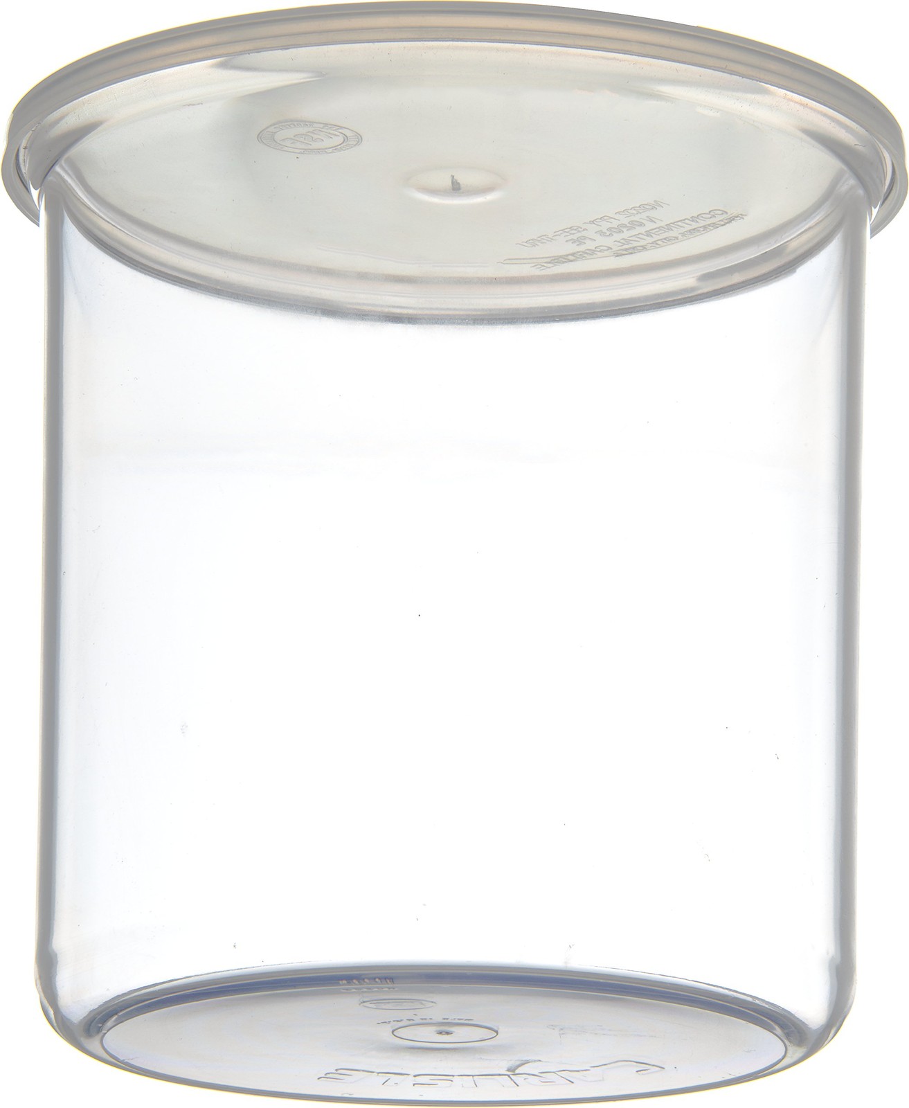 Classic Round Storage Container Crock Lid Plastic 2.7 Quarts Clear
