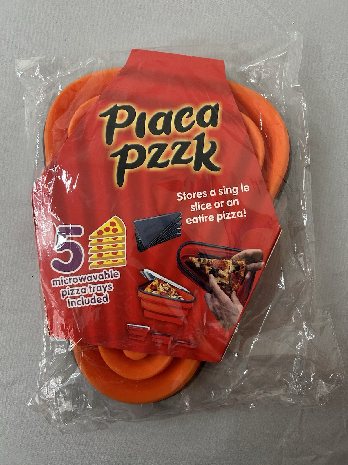Microwavable Pizza Pack Storage Container 5 Trays