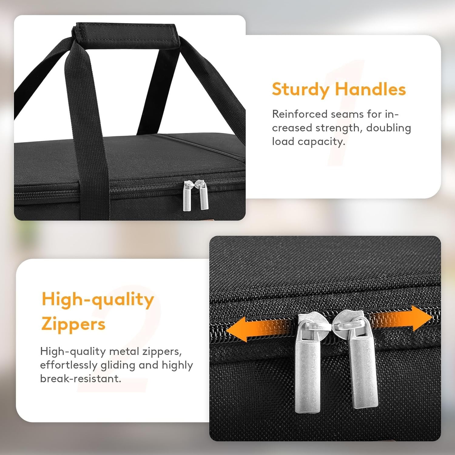 Versatile Black Thermal Lunch Bag – Insulated Casserole Carrier for Potlucks