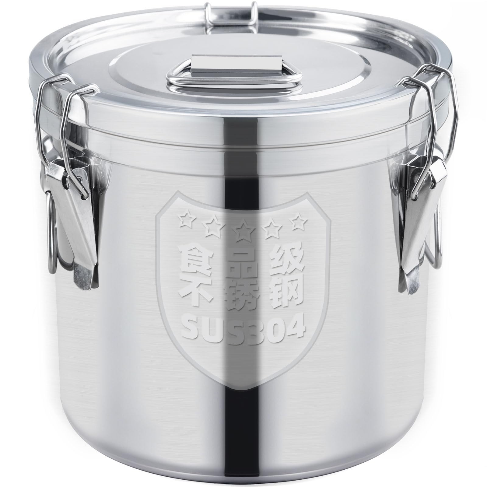 12L Stainless Steel Food Storage Container with Lid & Lock – Airtight Canister 4
