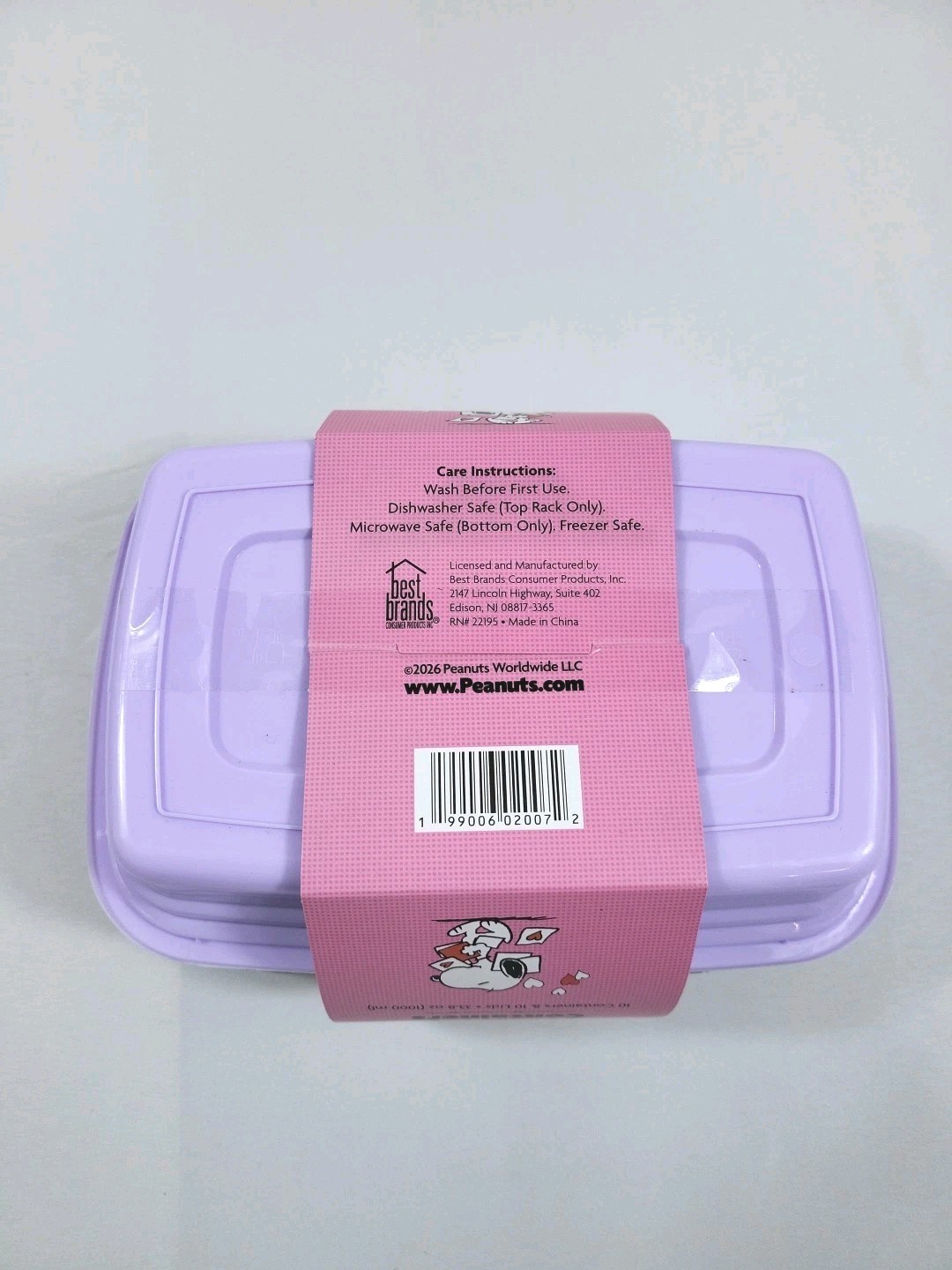 Peanuts New 2026 20 Piece Meal Prep Containers Snoopy Valentine’s Day Theme