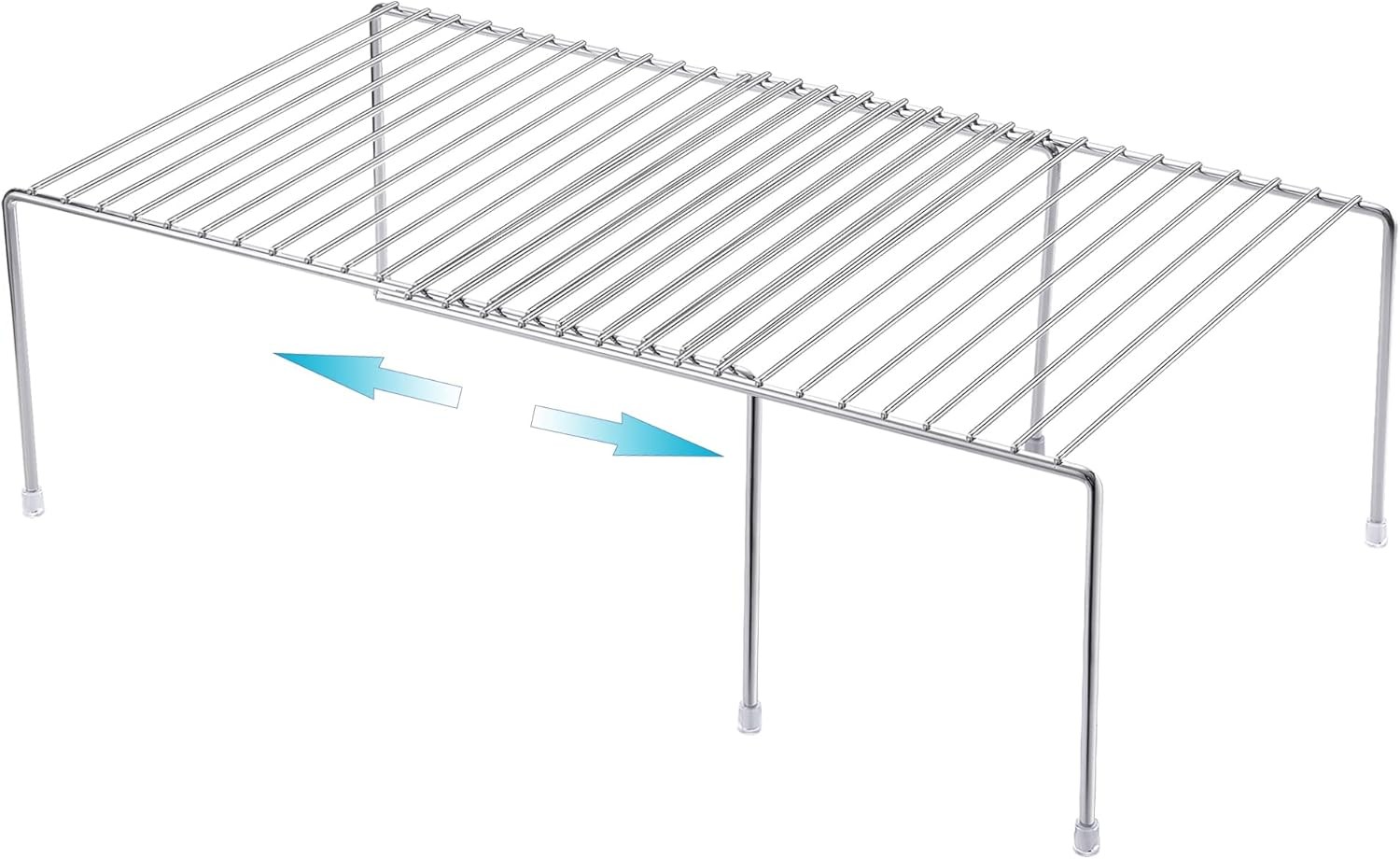 Expandable Kitchen Cupboard Organiser, 2-Piece Adjustable Freezer Cabinet