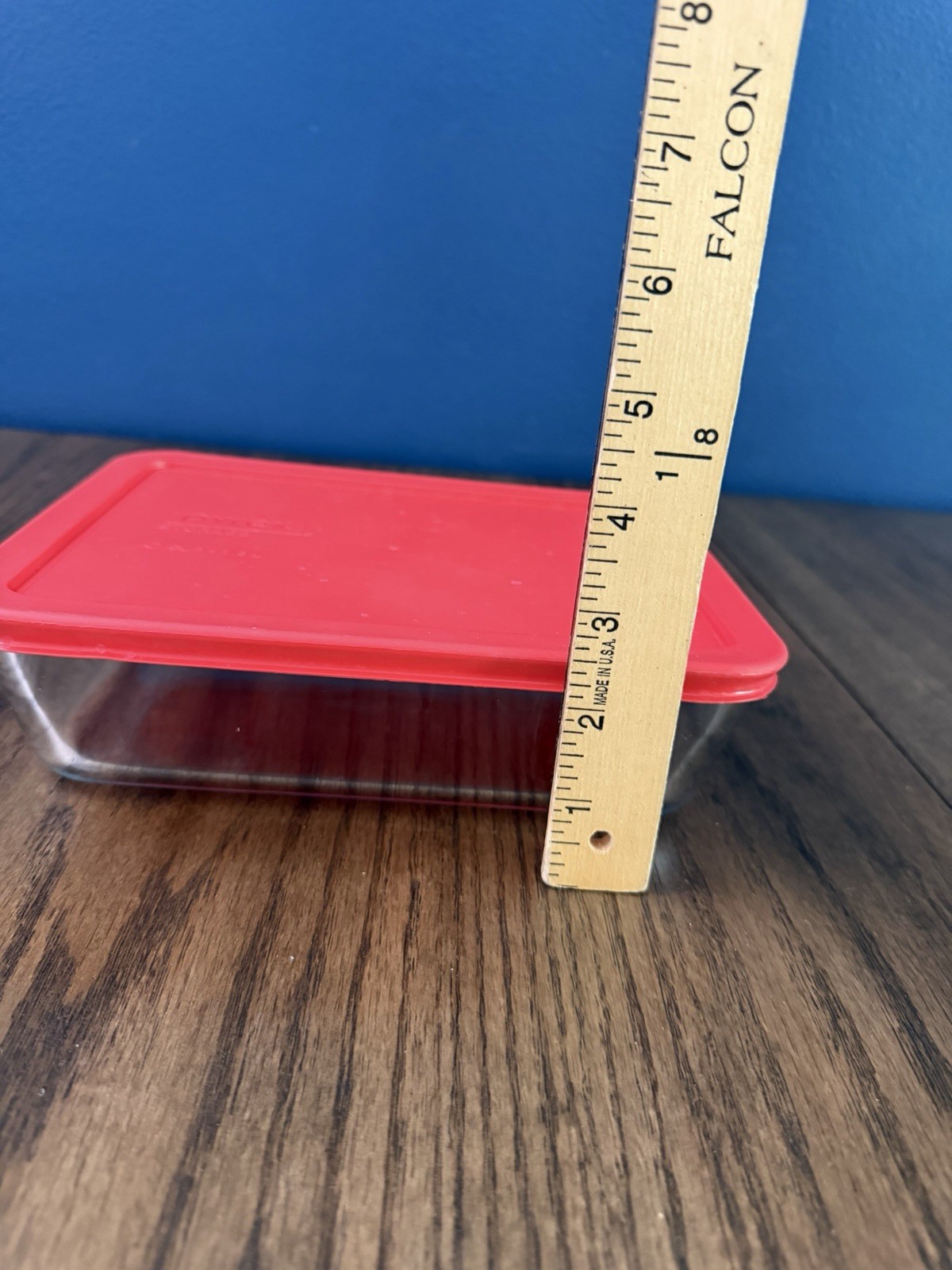 Pyrex 6 Cup/1.5L Rectangular Glass Food Storage Containers w/ Red Snap Lids x2
