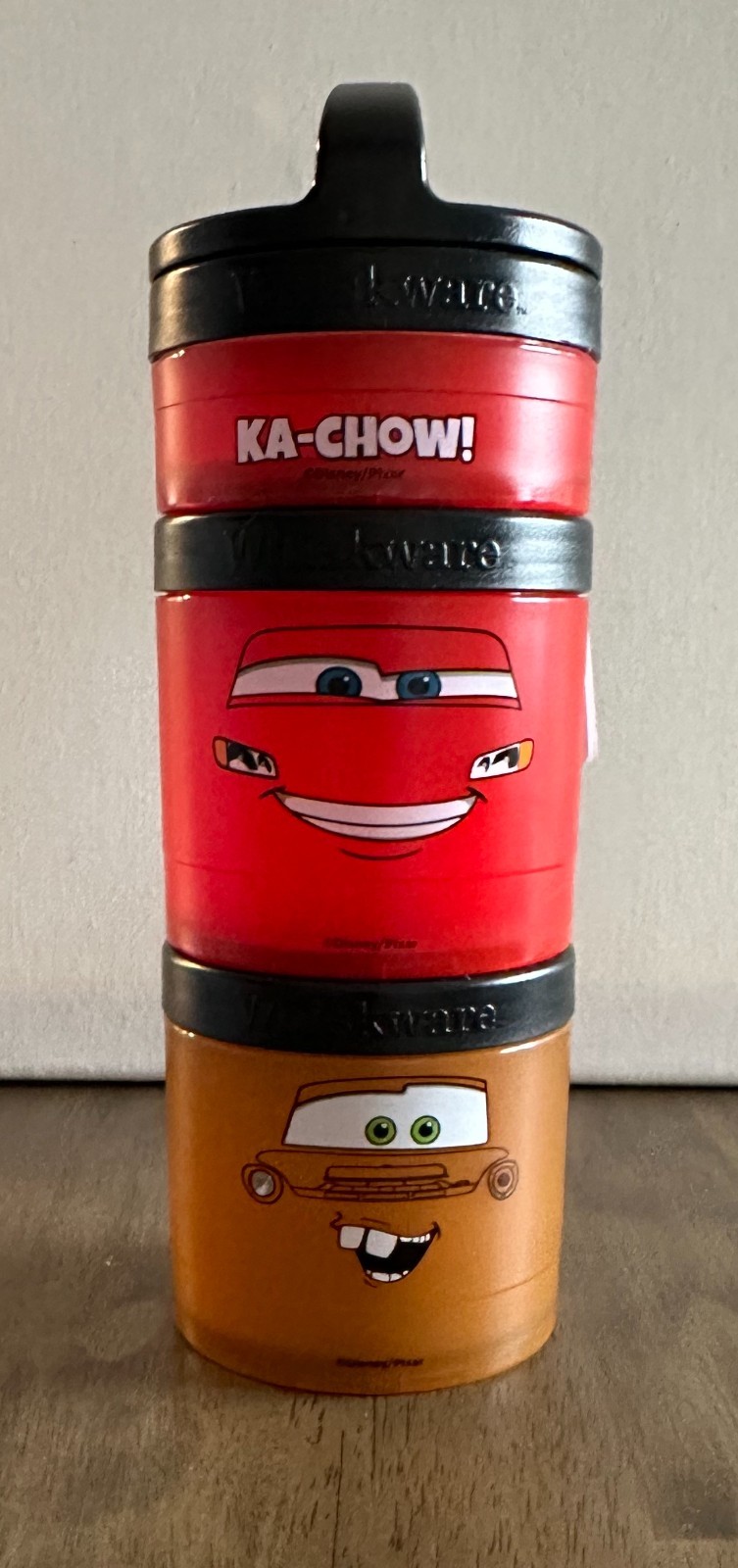 Whiskware Stackable Snack Containers – Disneys CARS Lightning McQueen Tow Mater