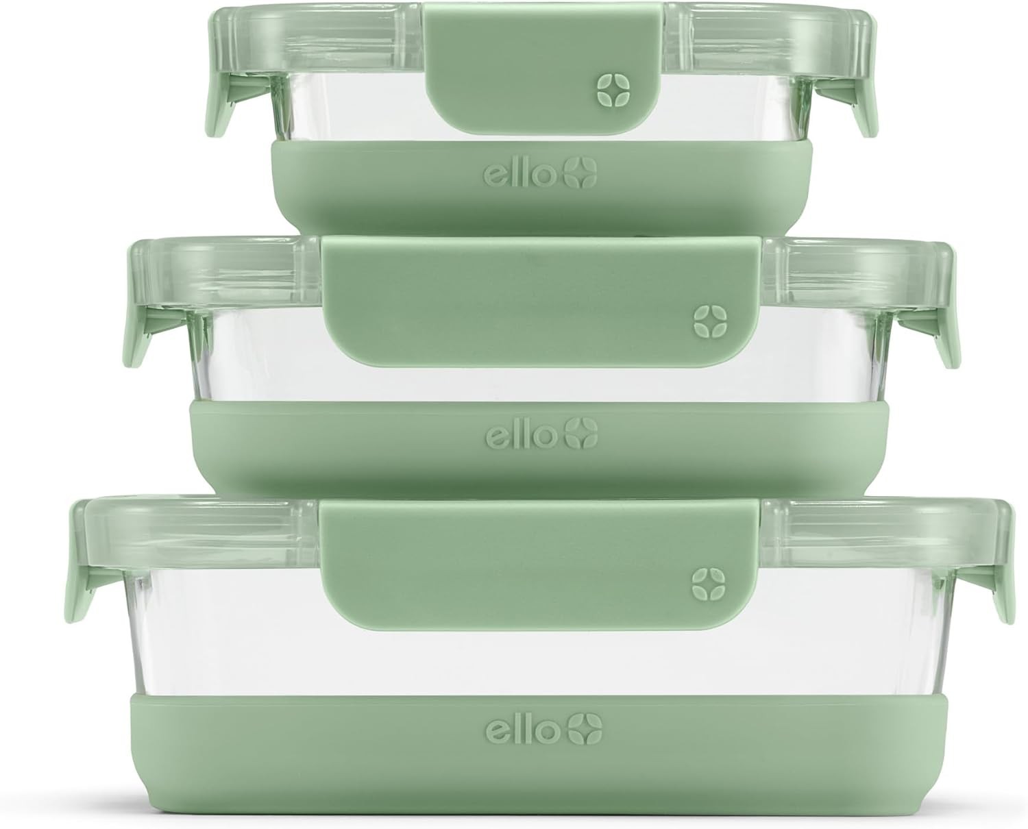Duraglass Refresh Mixed Meal Prep Set 6Pc 3 Pack Glass Food Storage Container W/