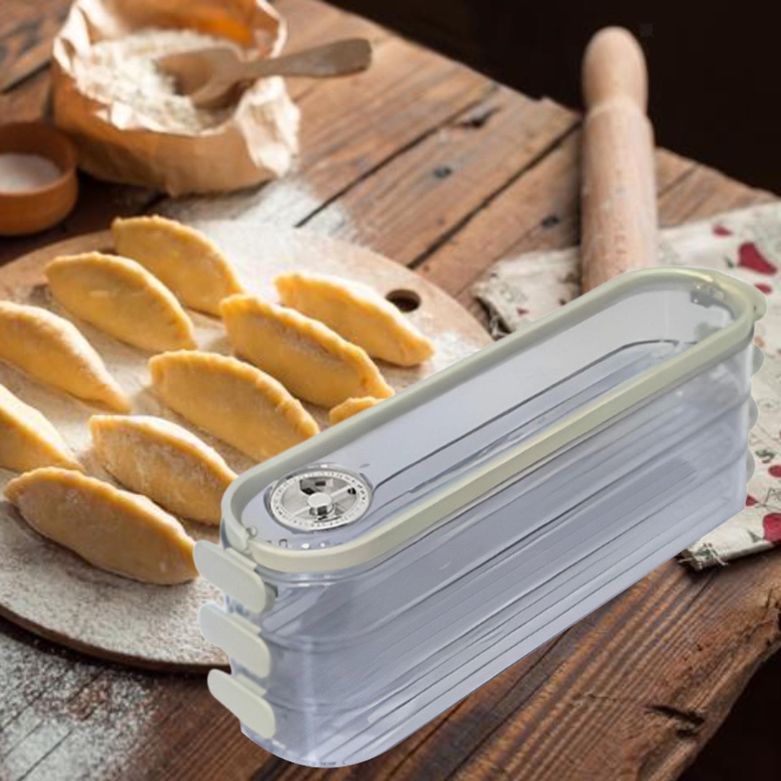 Food Storage Container Dumpling Storage Box Portable Versatile Stackable for