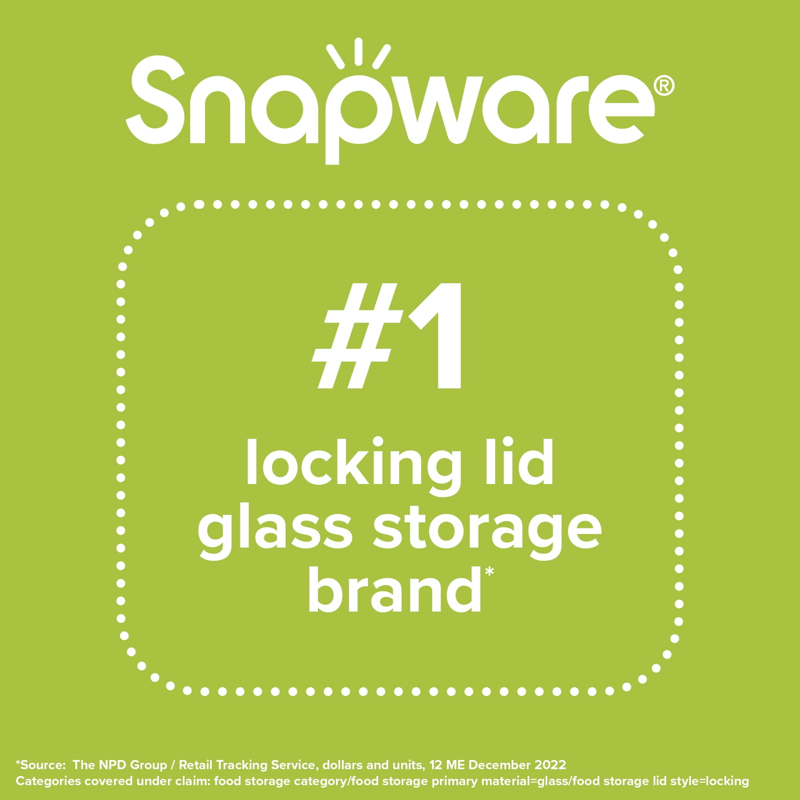 Snapware Total Solution Glass Food Storage with Lid, 4 Cups