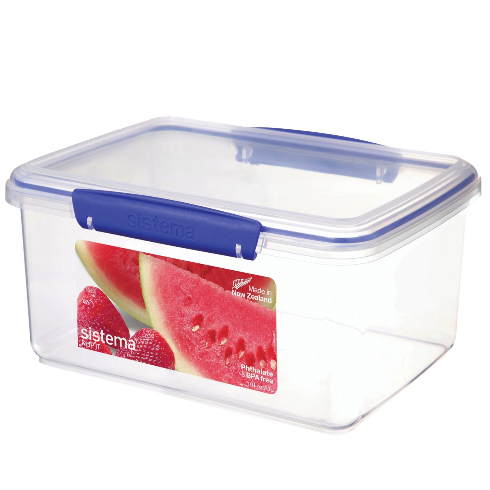 Sistema KLIP IT Rectangular Collection Food Storage Container, 101 oz./3 L, C…