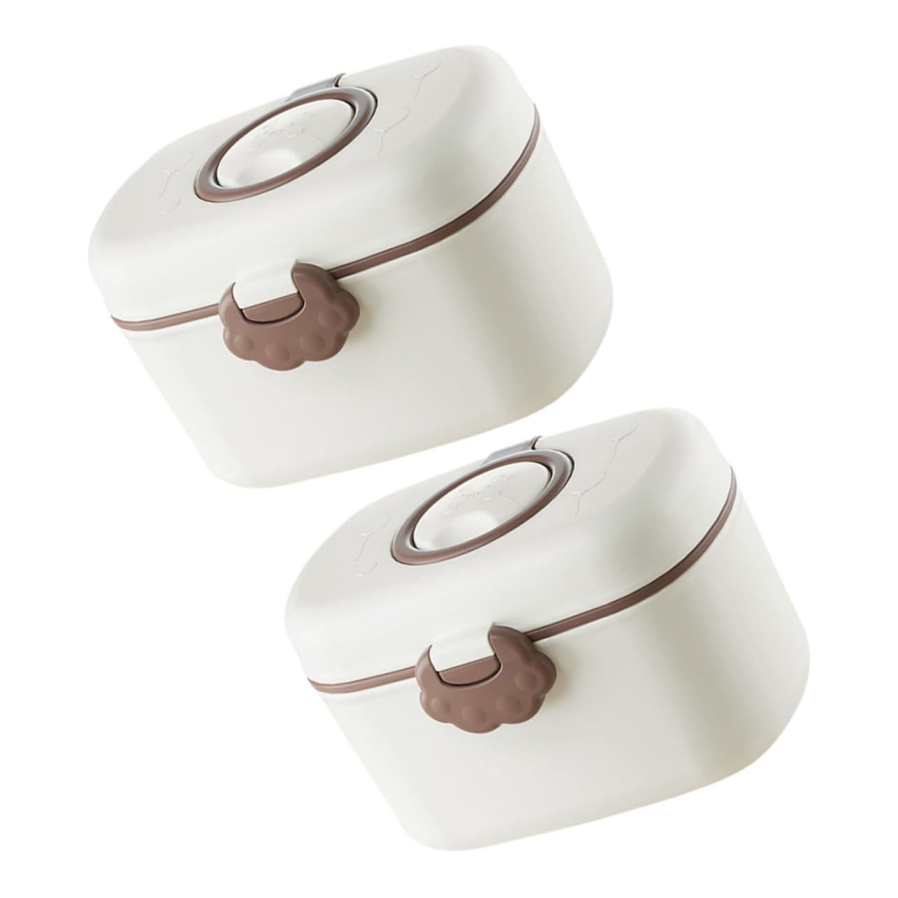 2-Pack Portable Milk Powder Dispenser Container with Scoop Forks for Baby For…