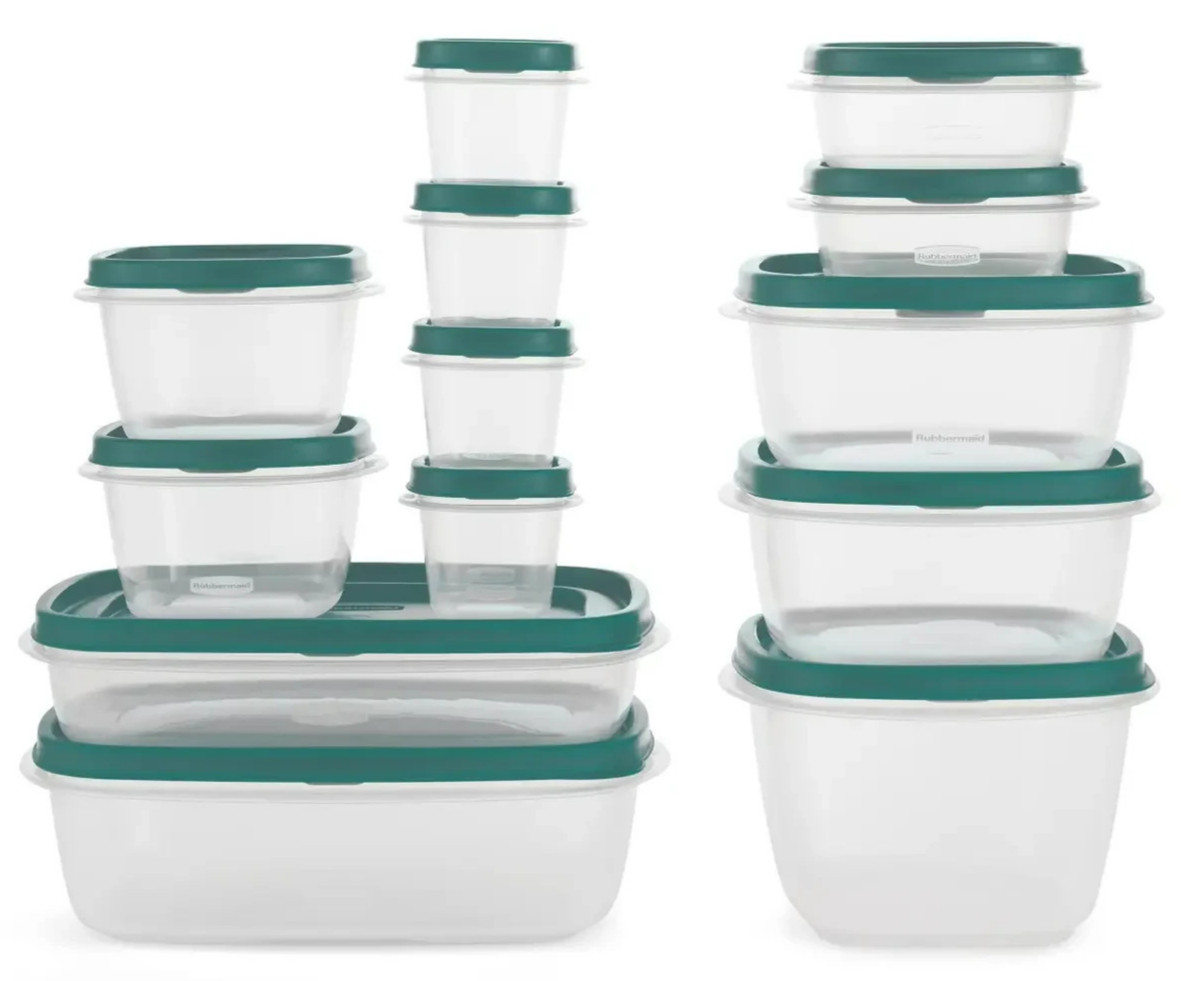 RUBBERMAID 26-pc. Easy Find Lids Food Storage Container Set – Blue Spruce – New!