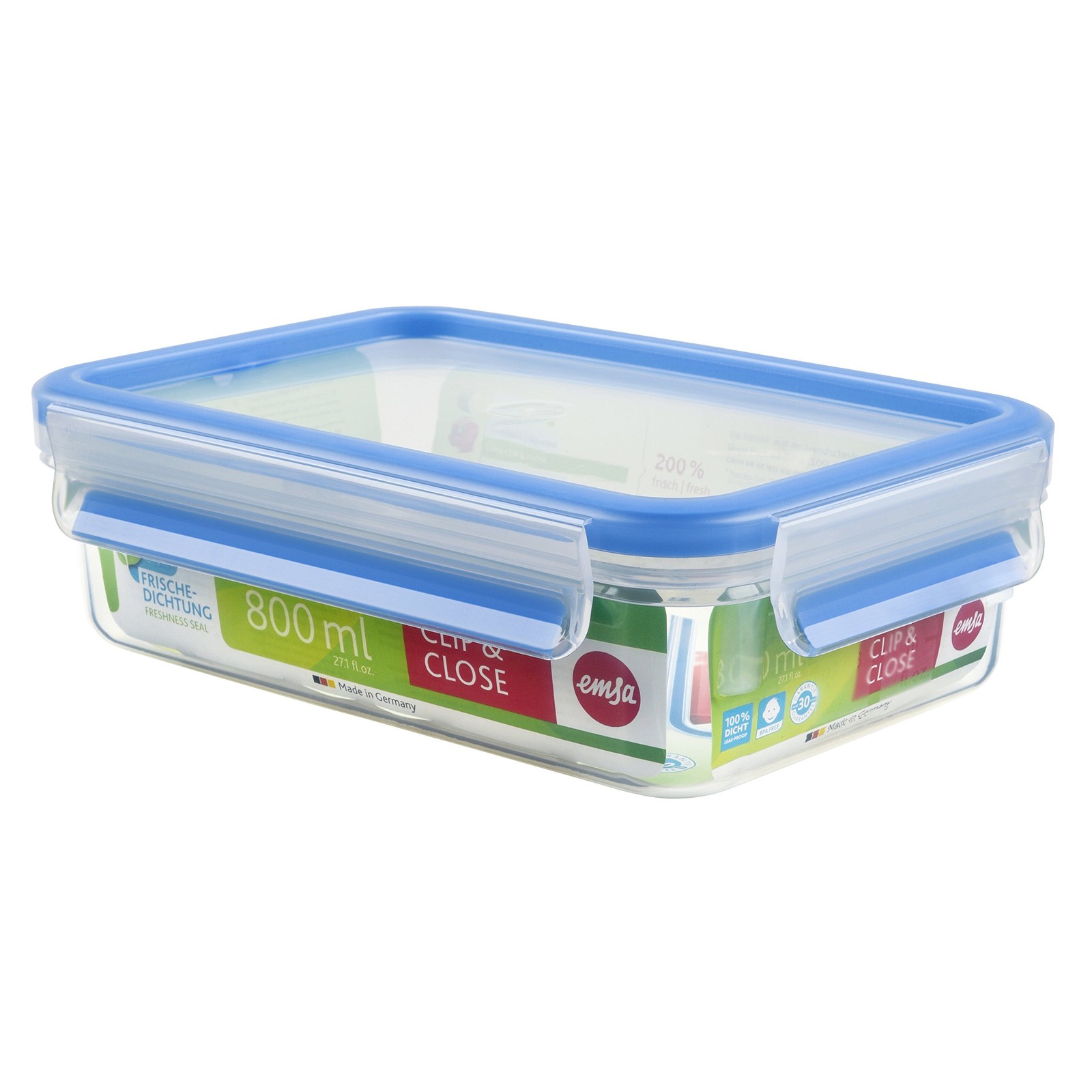 EMSA Food Container, 0.8 L Transparent 0.8 L 0.8 L