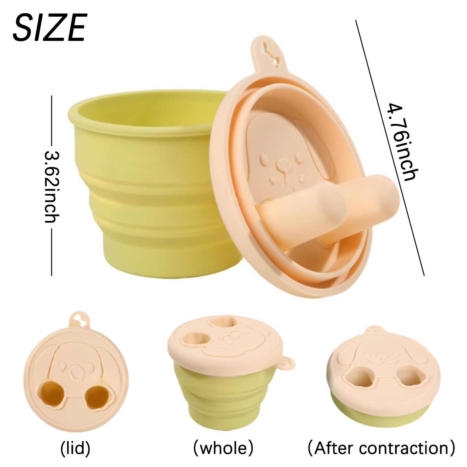 Snack Finger Container, 2-in-1 No-Mess Snack Container with Fingertip Cover P…