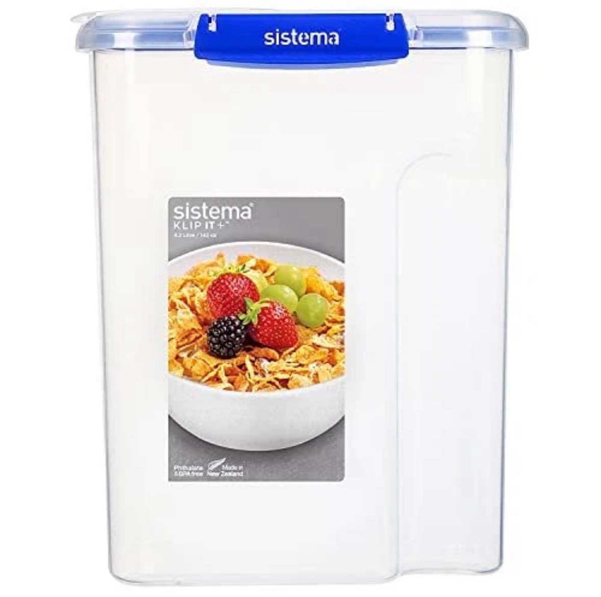 Klip It Cereal Container, 4.2L, Clear