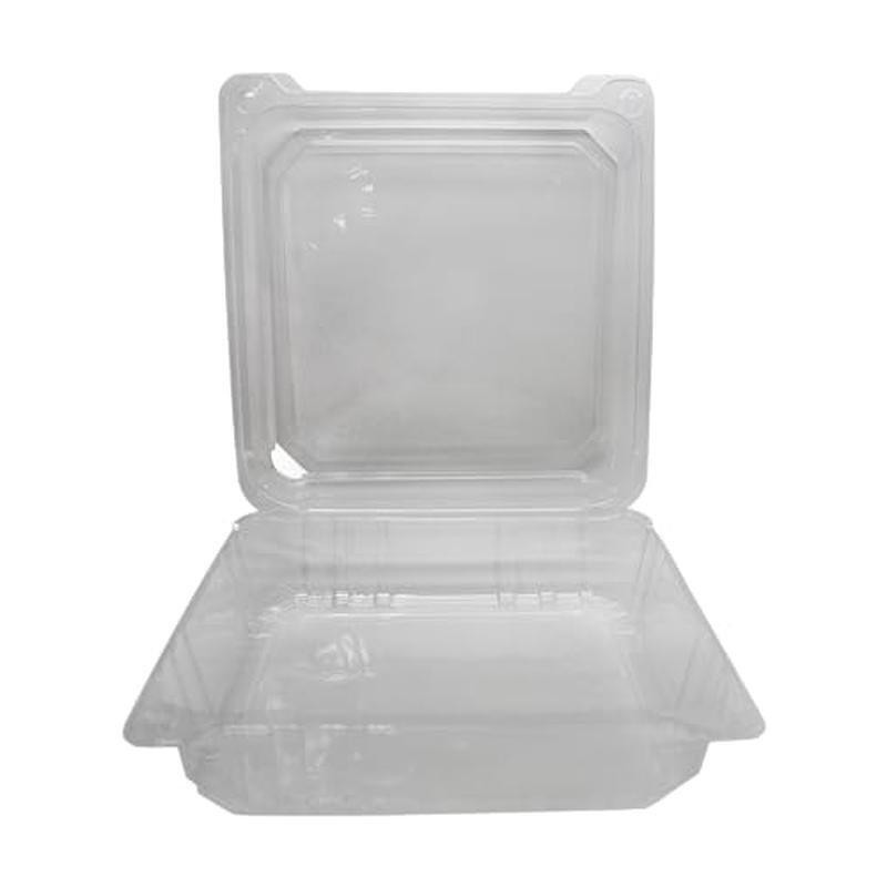 Clear Hinged Clamshell Food Containers Durable Stackable To-Go Boxes 200 Pack US