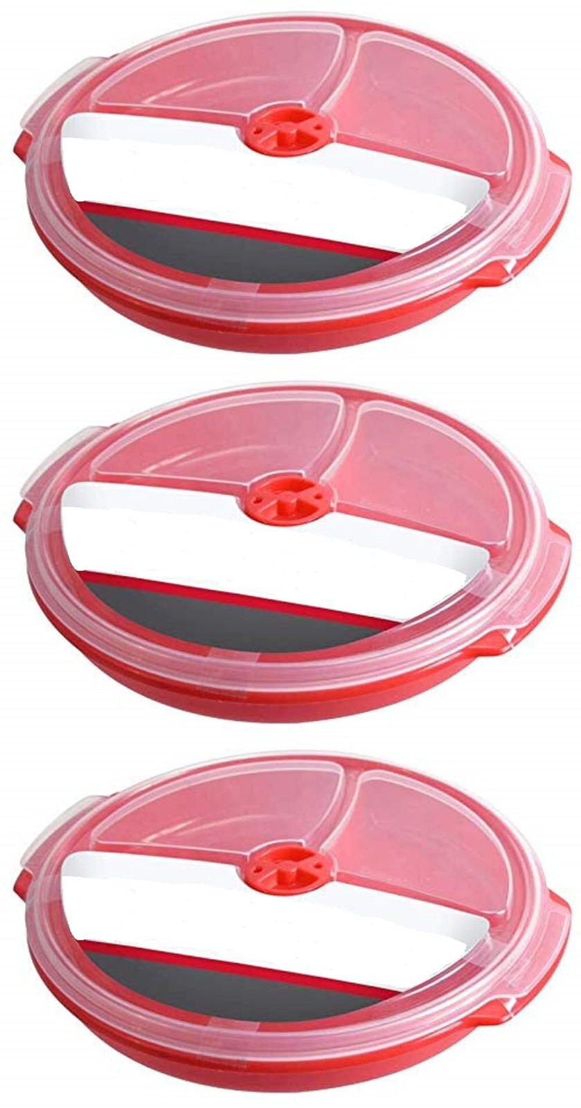 Home Products Essentials 2 Pack- Microwave Food Storage Travel Tray Container…