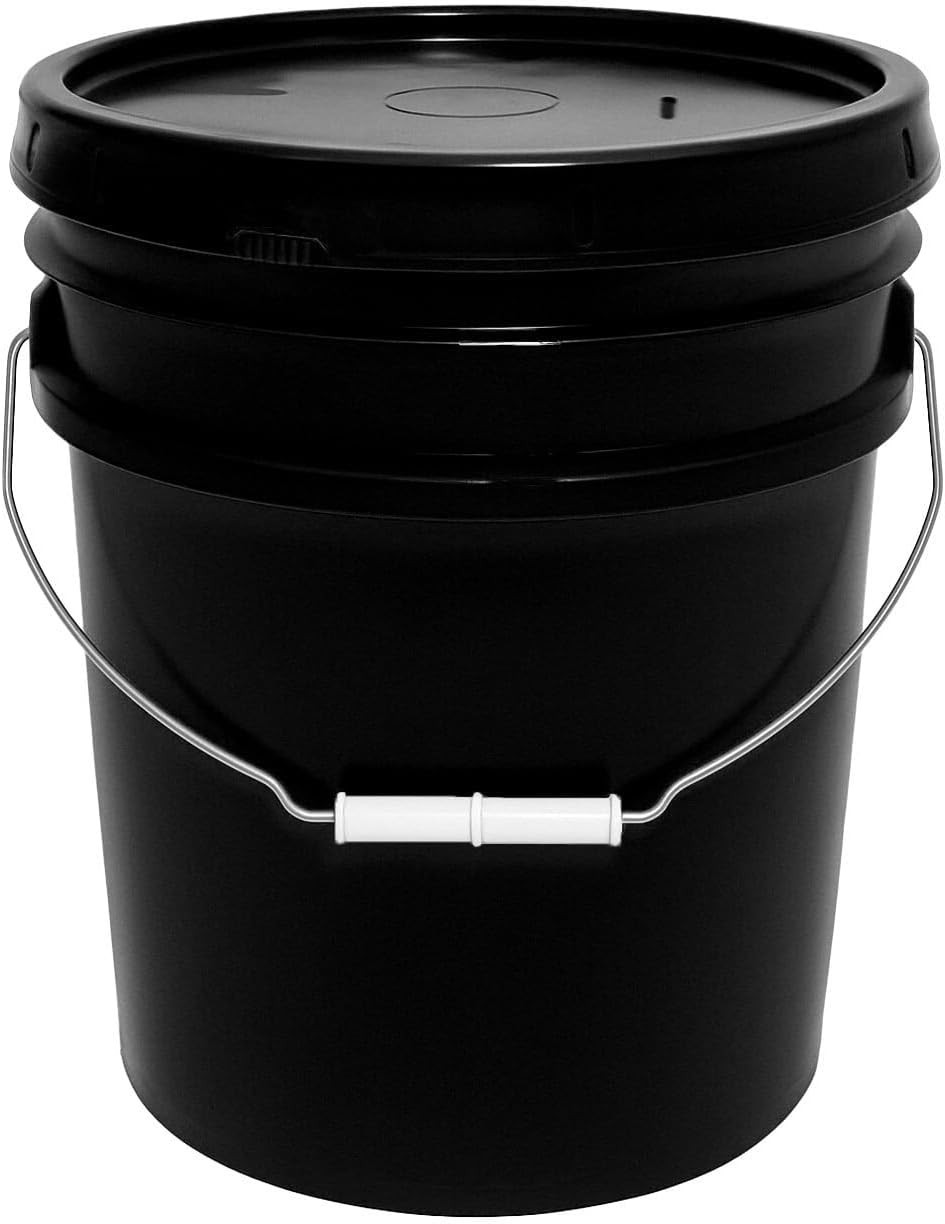 5 Gallon Bucket & Lid – 90 Mil All Purpose Pail – Made in The USA – Food Grade –