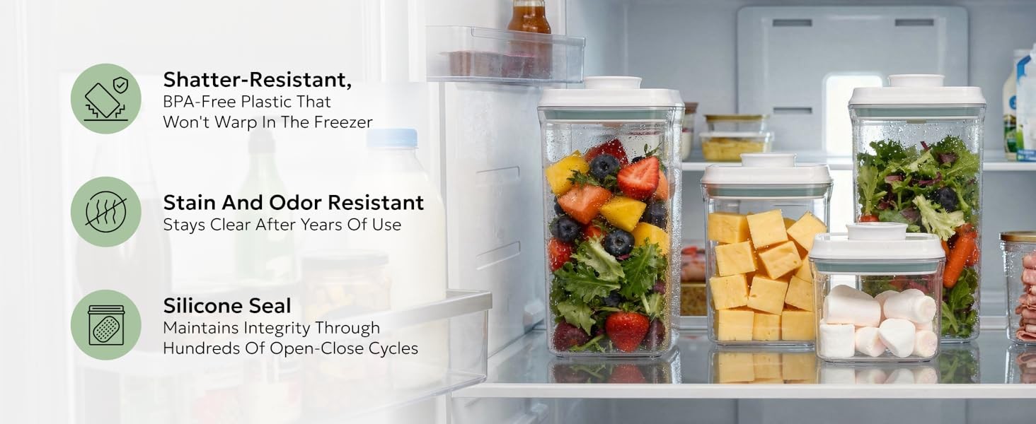 Bop Airtight Food Storage Containers with Lid 7 Cups / 57 oz | Kitchen Canister