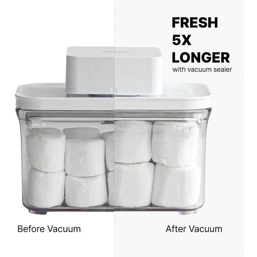 Premium Airtight Food Storage Containers Mega 8P/Set. Total 46.11cup, sale price
