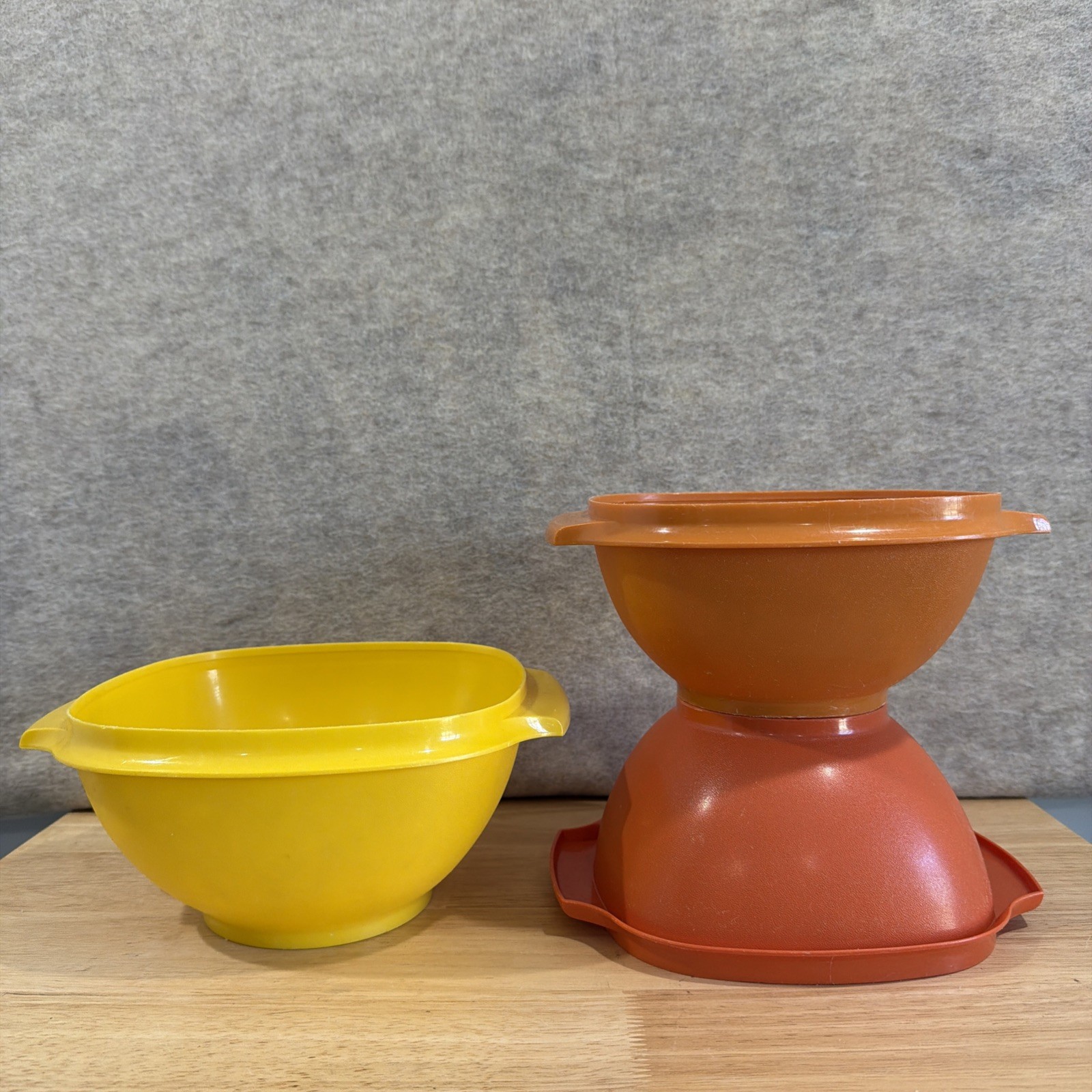 Vintage Lot Of Tupperware Storage Bowls #838-1, #838-7, 836-1 NO LIDS
