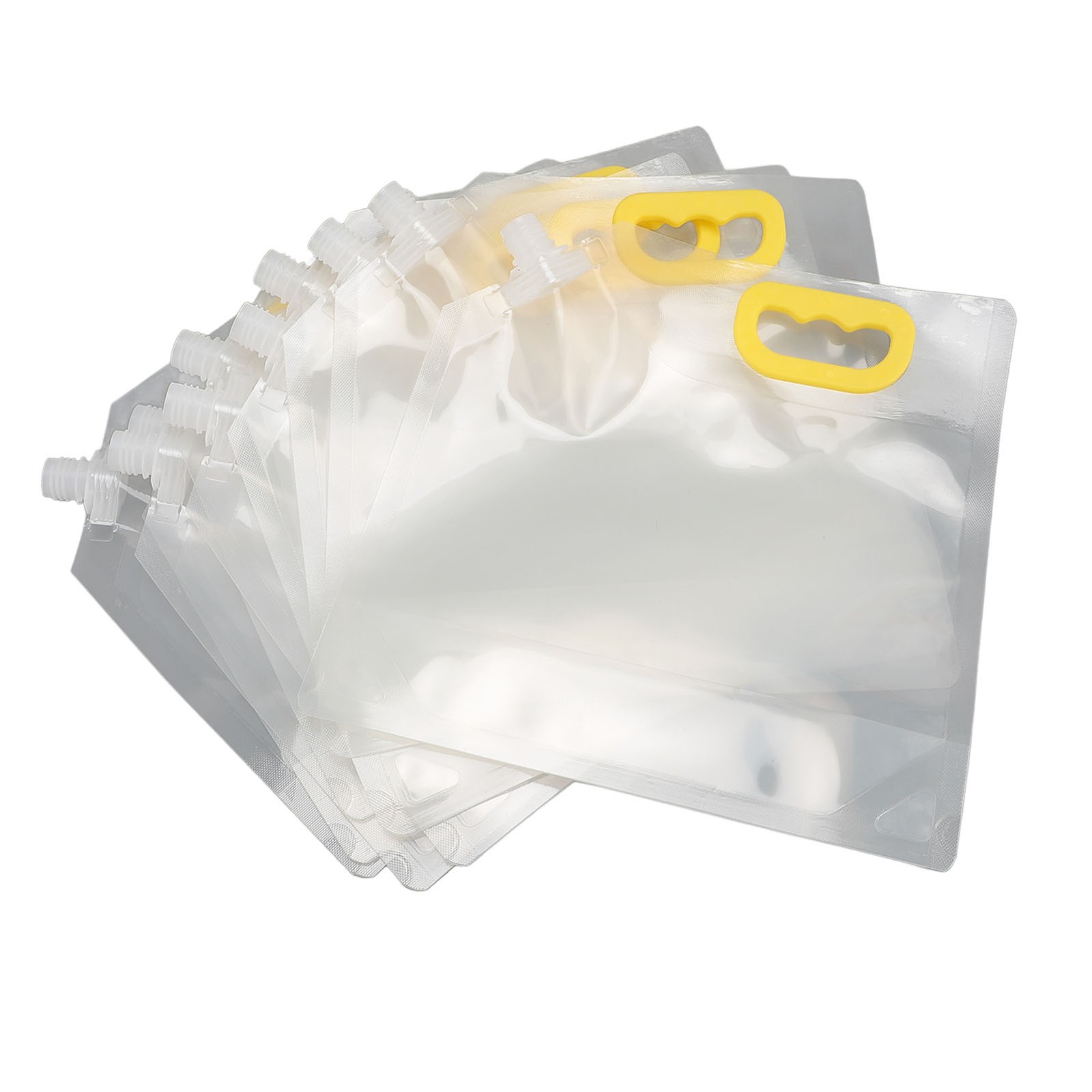 10PCS Grain Storage Bag PET PE Clear Cereal Container Dry Food Storage Pouc BOTH