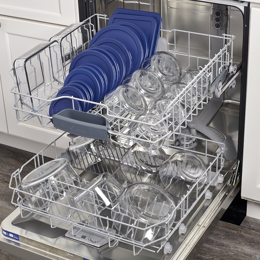 Clear Glass Food Storage Containers Set with Lids Preparing Boxes Bins 30 Piece