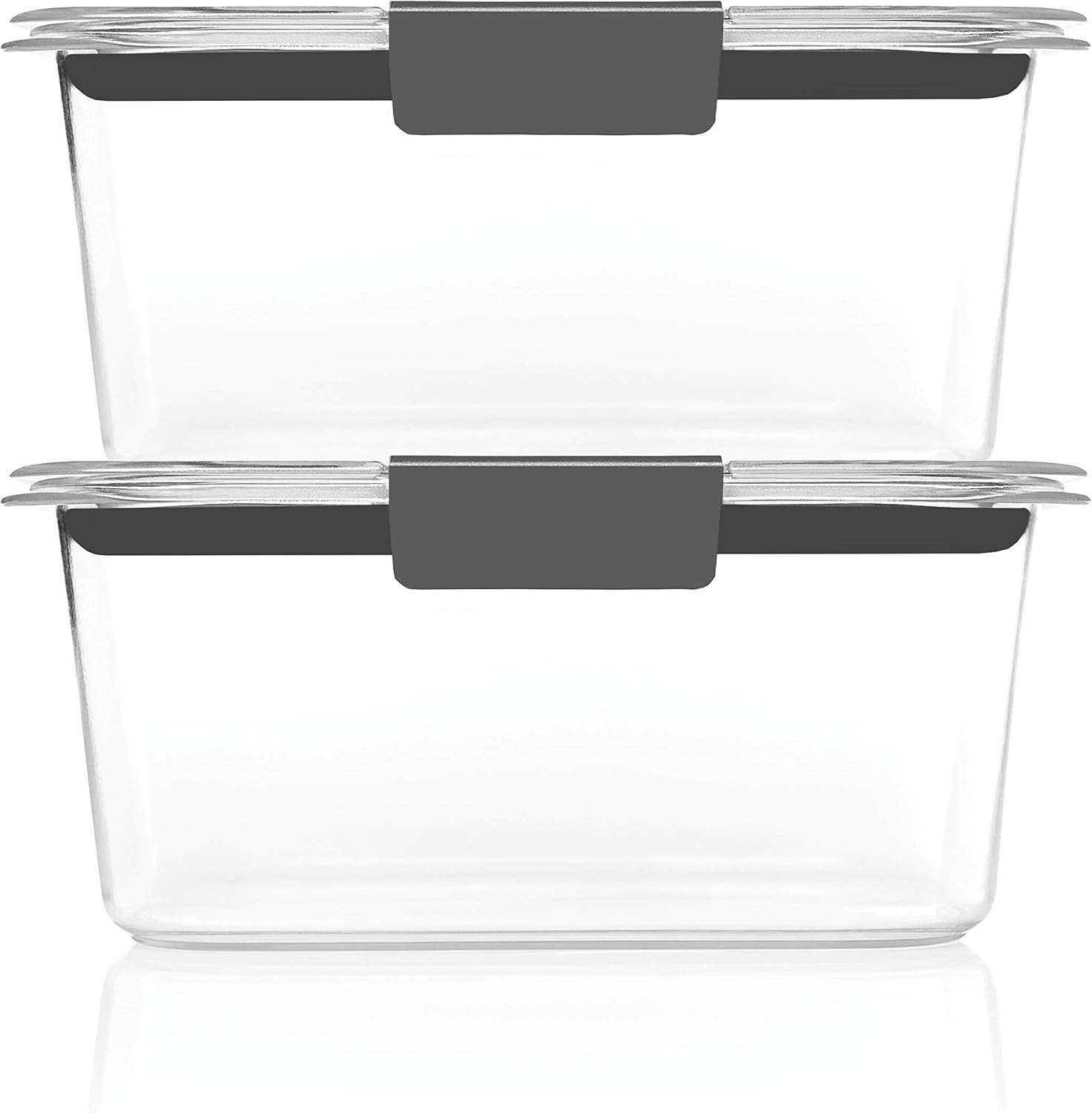 Brilliance BPA-Free Food Storage Containers, Medium Deep, 4.7 Cup, 2-Pack,