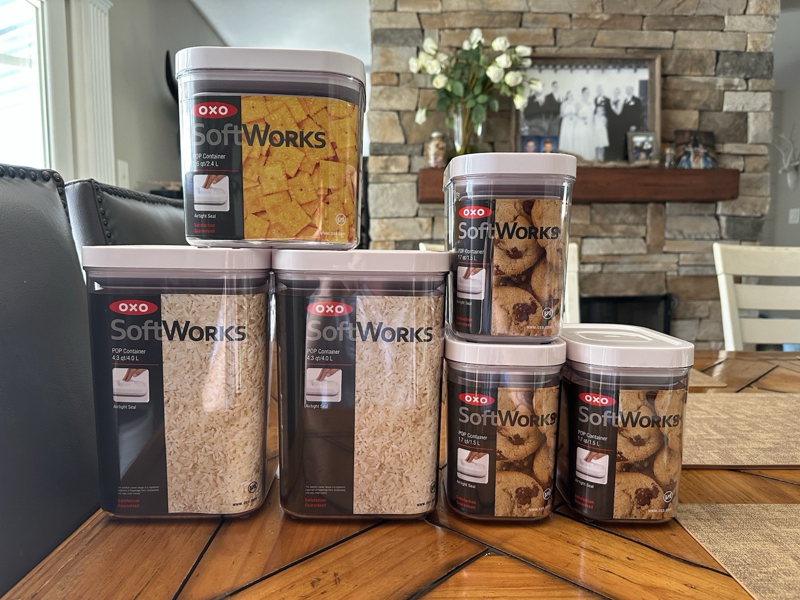 OXO SoftWorks 6 Piece POP Food Storage Container Set – NEW