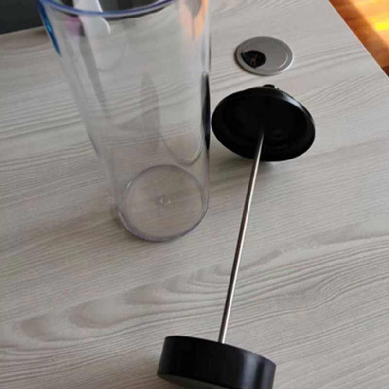 Plastic Straw Dispenser for Counter Dustproof Drinking Straw Organizer with Lid