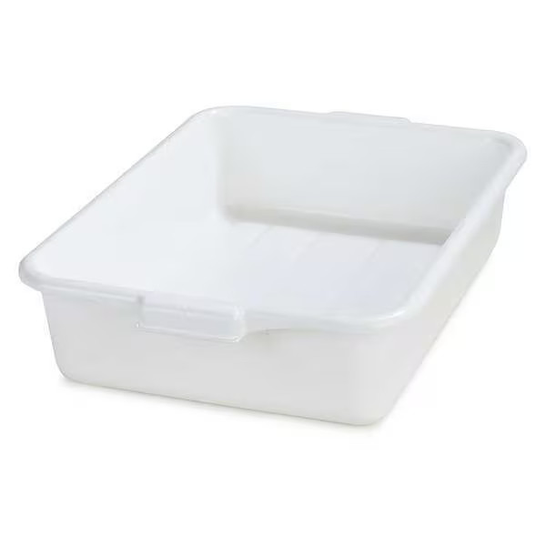 Carlisle Foodservice Tote Box, White, Polyethylene N4401002 Carlisle Foodservice