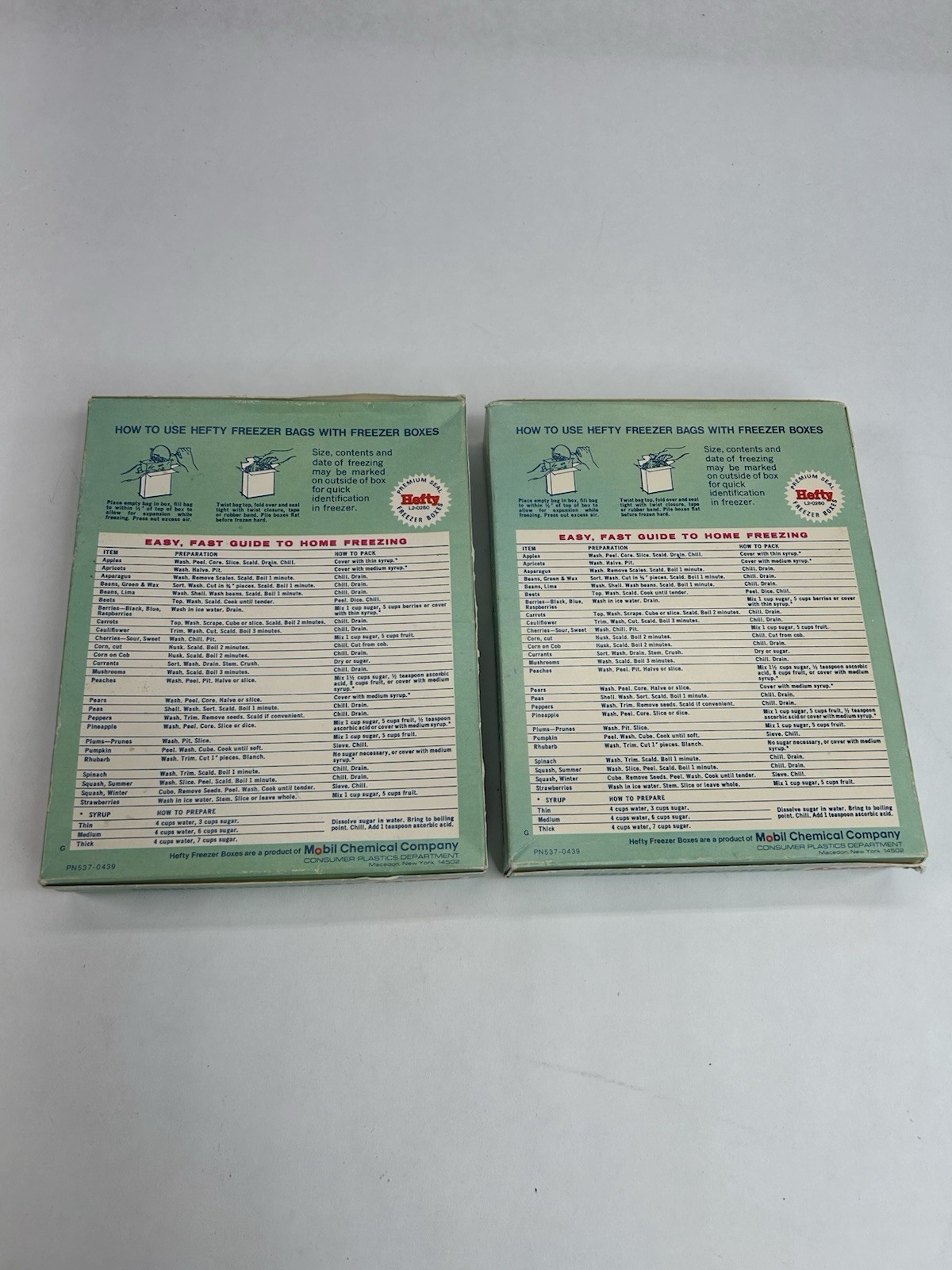 Vintage 1980’s HEFTY Spotless Freezer Boxes 2 Boxes of 20 Sealed – Food Storage