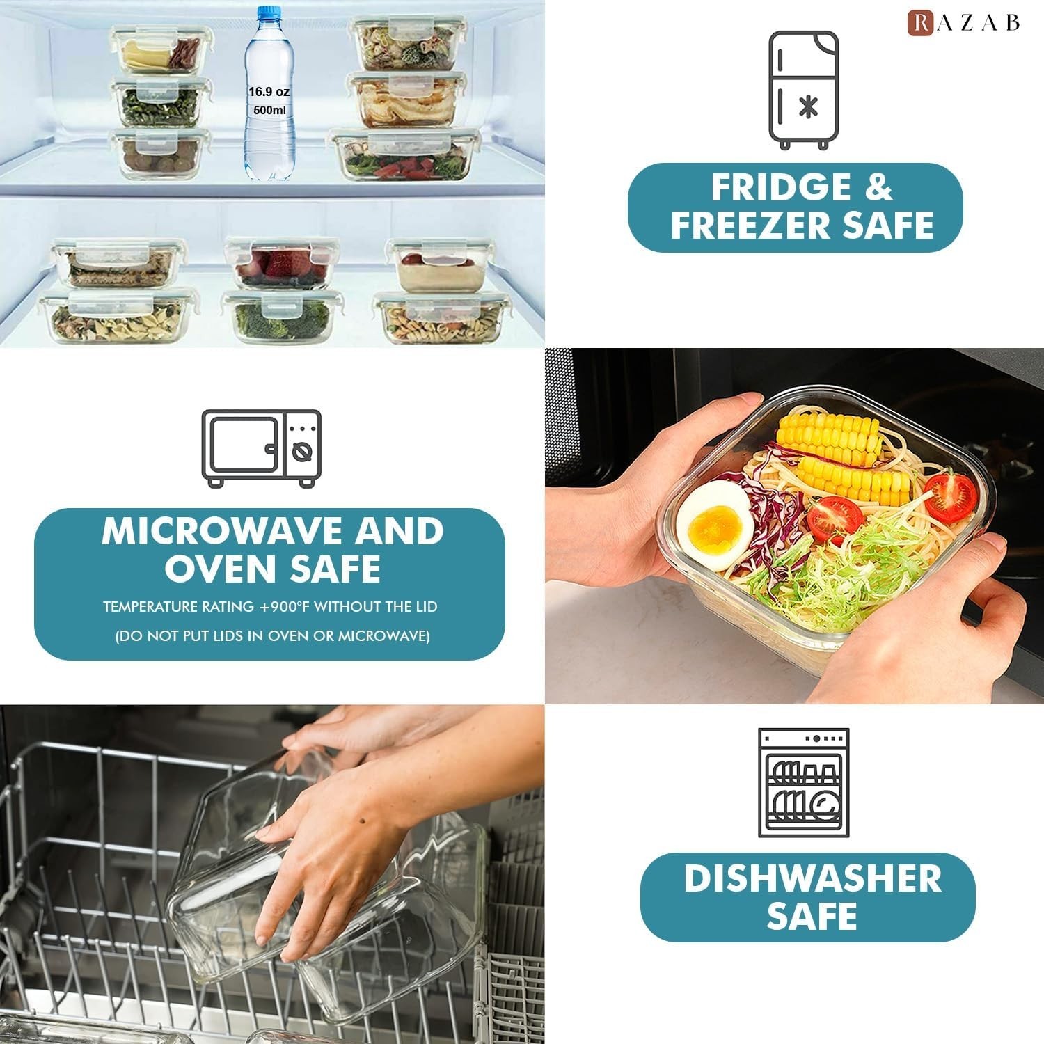 Elegant 24 Pc Airtight Glass Food Storage Containers – Perfect for Meal Prep